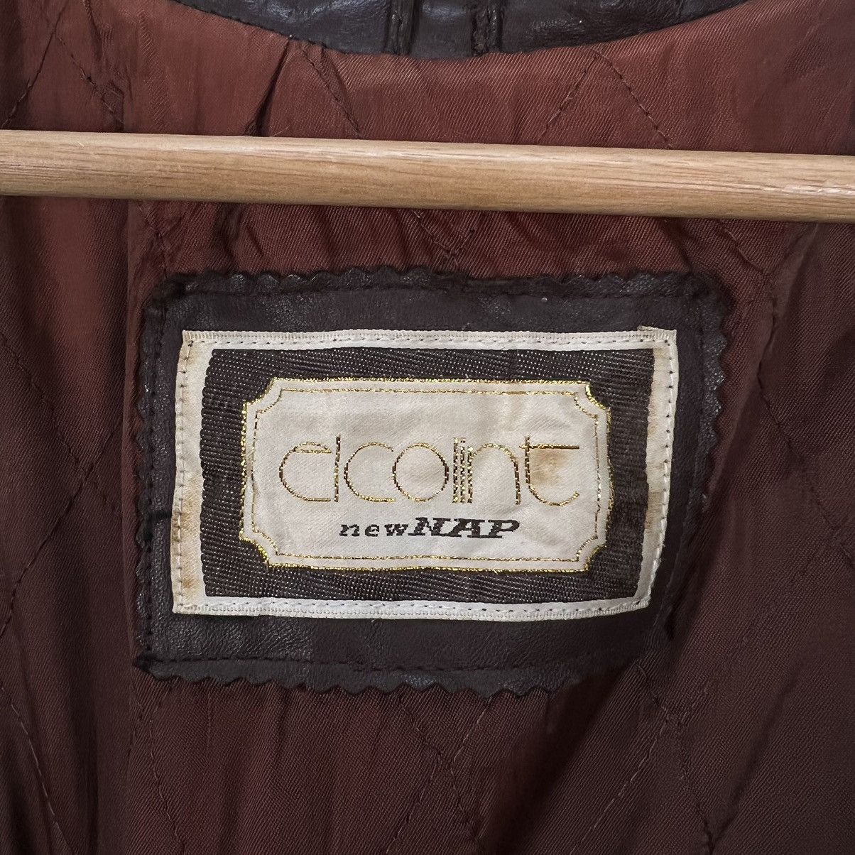 Vintage VINTAGE LEATHER JACKET ELCOLINT NEW NAP DOUBLE BREAST DESIGN Size US M / EU 48-50 / 2 - 10 Thumbnail