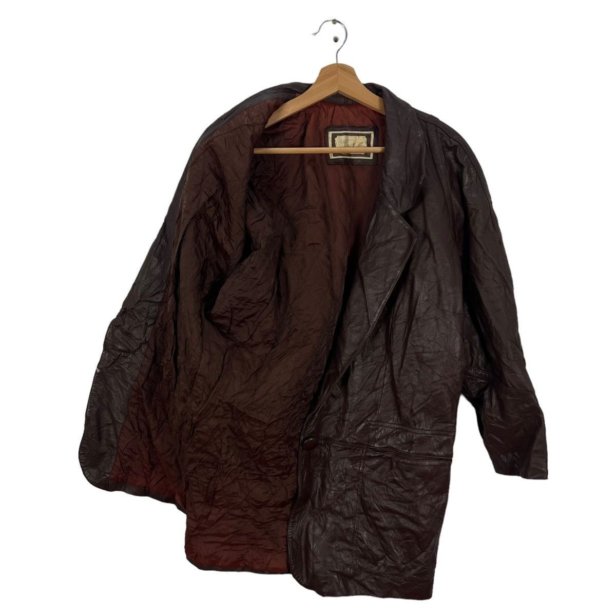 Vintage VINTAGE LEATHER JACKET ELCOLINT NEW NAP DOUBLE BREAST DESIGN Size US M / EU 48-50 / 2 - 8 Thumbnail