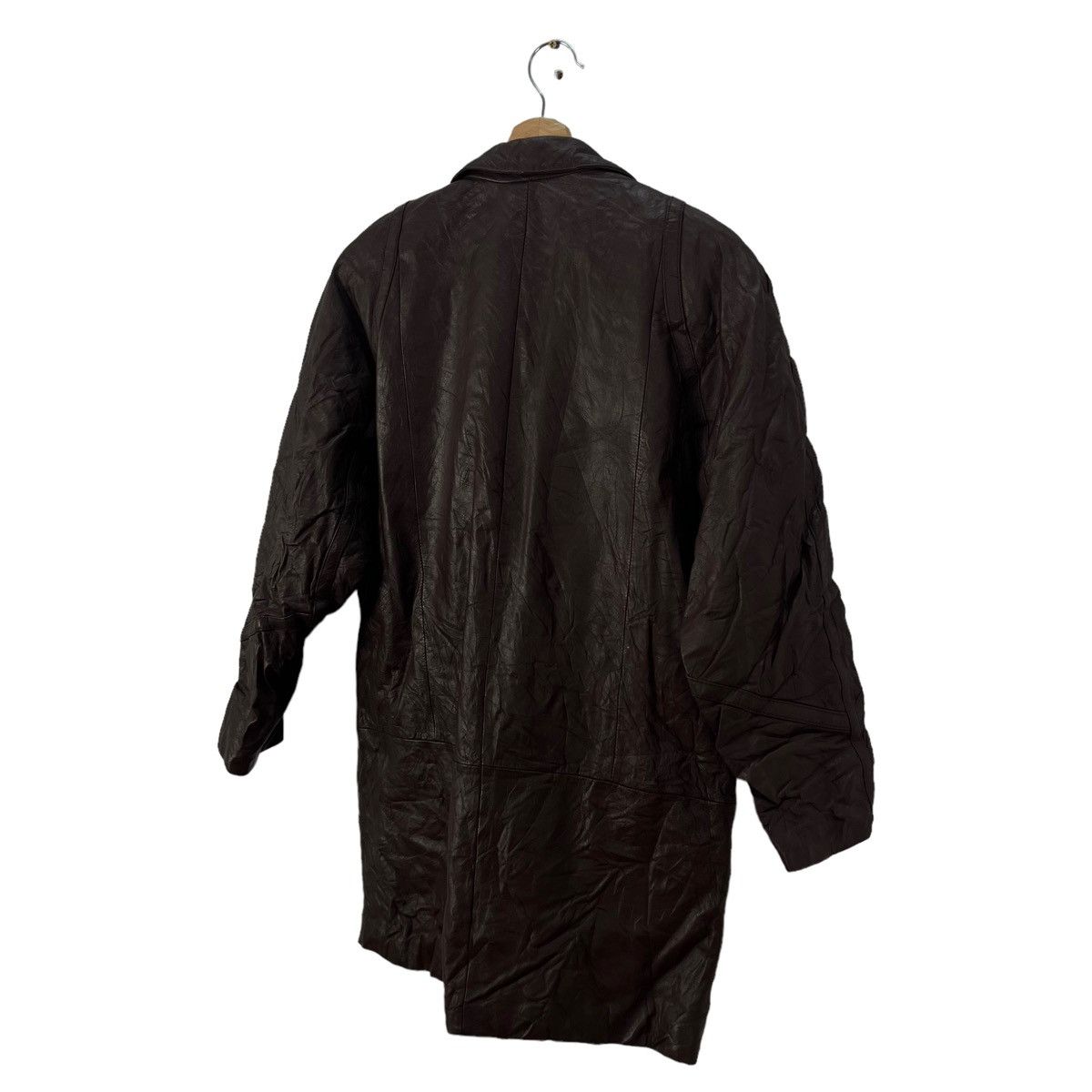 Vintage VINTAGE LEATHER JACKET ELCOLINT NEW NAP DOUBLE BREAST DESIGN Size US M / EU 48-50 / 2 - 9 Thumbnail