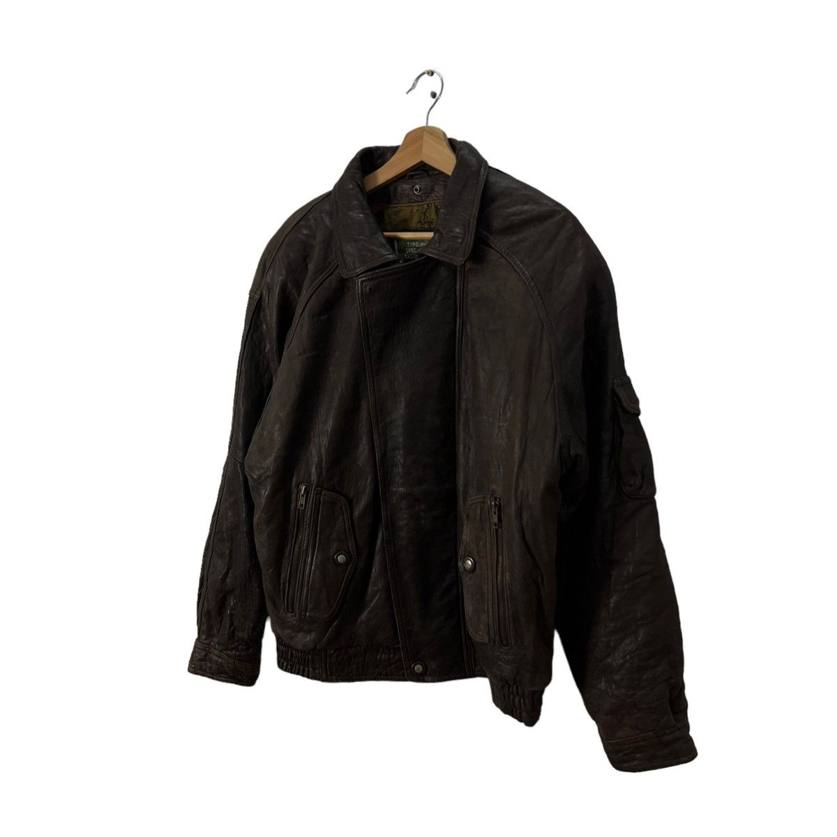 Toyo Enterprises VINTAGE LEATHER JACKET AVIATION COMMANDER PARACHUTE DESIGN Size US L / EU 52-54 / 3 - 2 Thumbnail