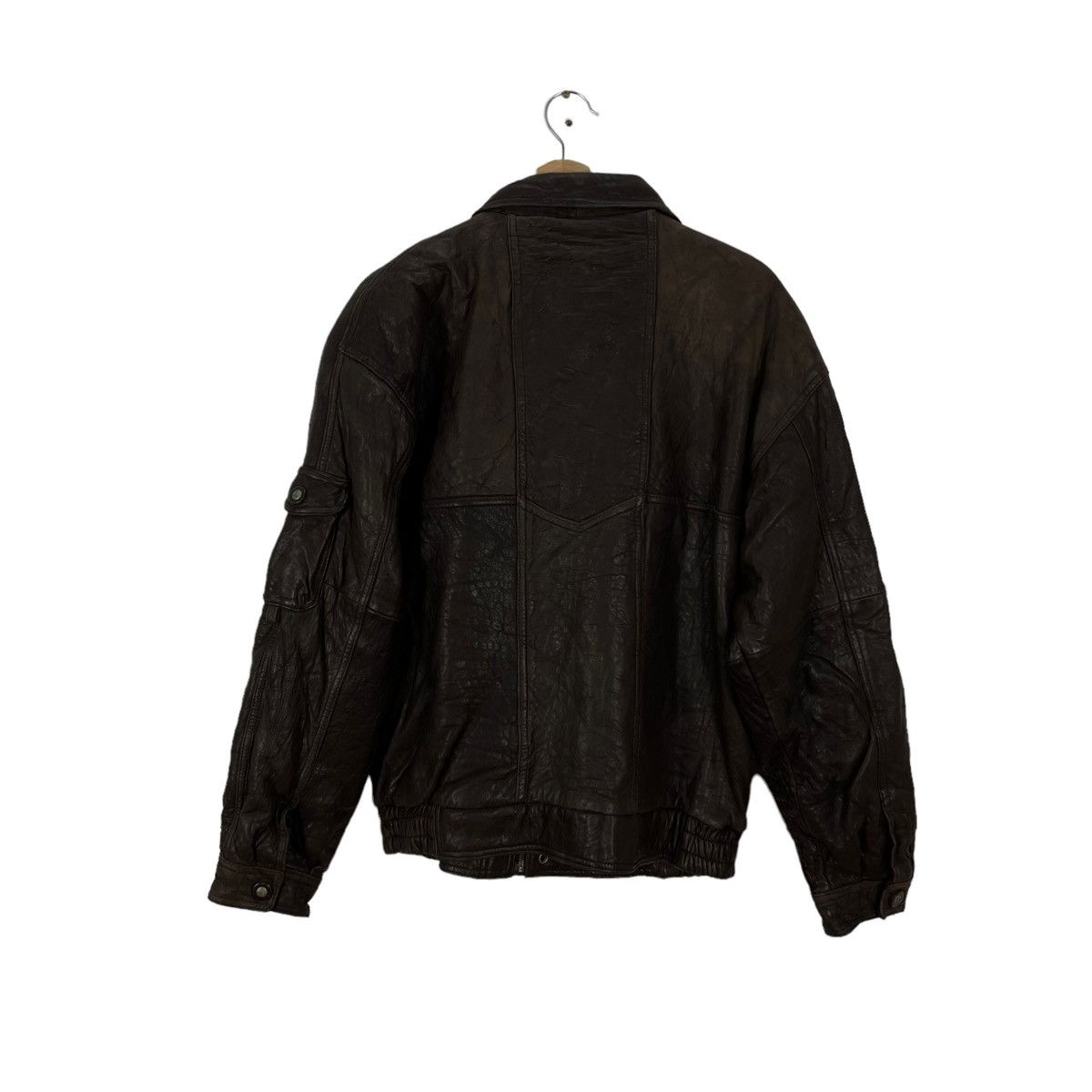 Toyo Enterprises VINTAGE LEATHER JACKET AVIATION COMMANDER PARACHUTE DESIGN Size US L / EU 52-54 / 3 - 9 Thumbnail