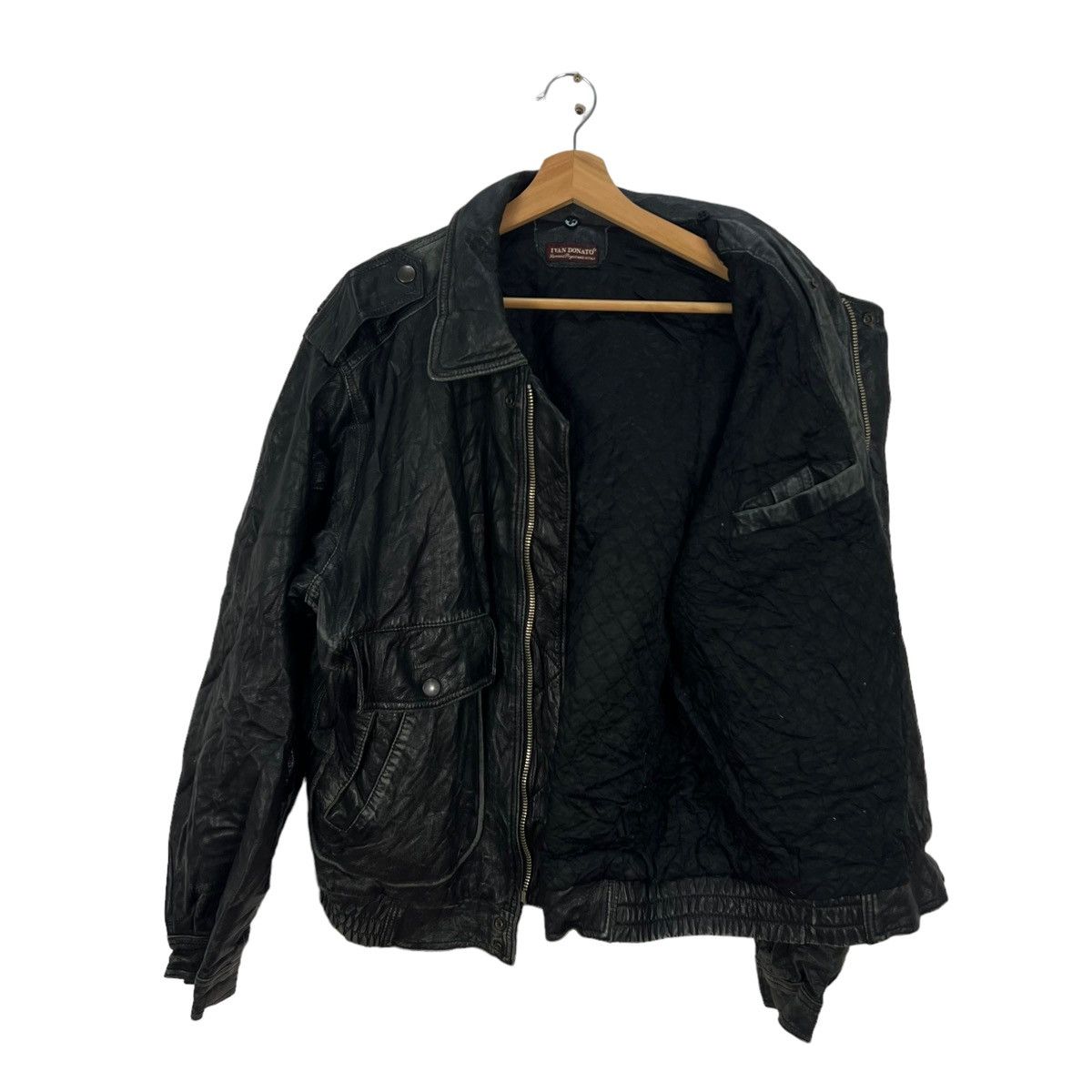 Aero Leathers VINTAGE GENUINE LEATHER JACKET IVAN DONATO MADE IN ITALY Size US M / EU 48-50 / 2 - 9 Thumbnail