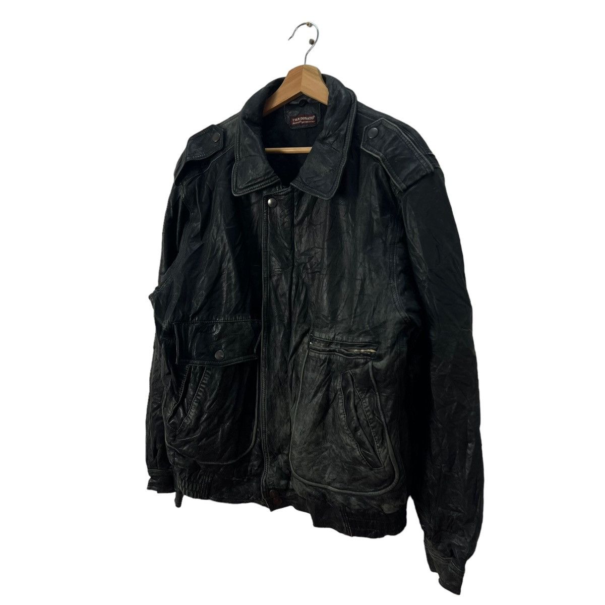 Aero Leathers VINTAGE GENUINE LEATHER JACKET IVAN DONATO MADE IN ITALY Size US M / EU 48-50 / 2 - 2 Thumbnail