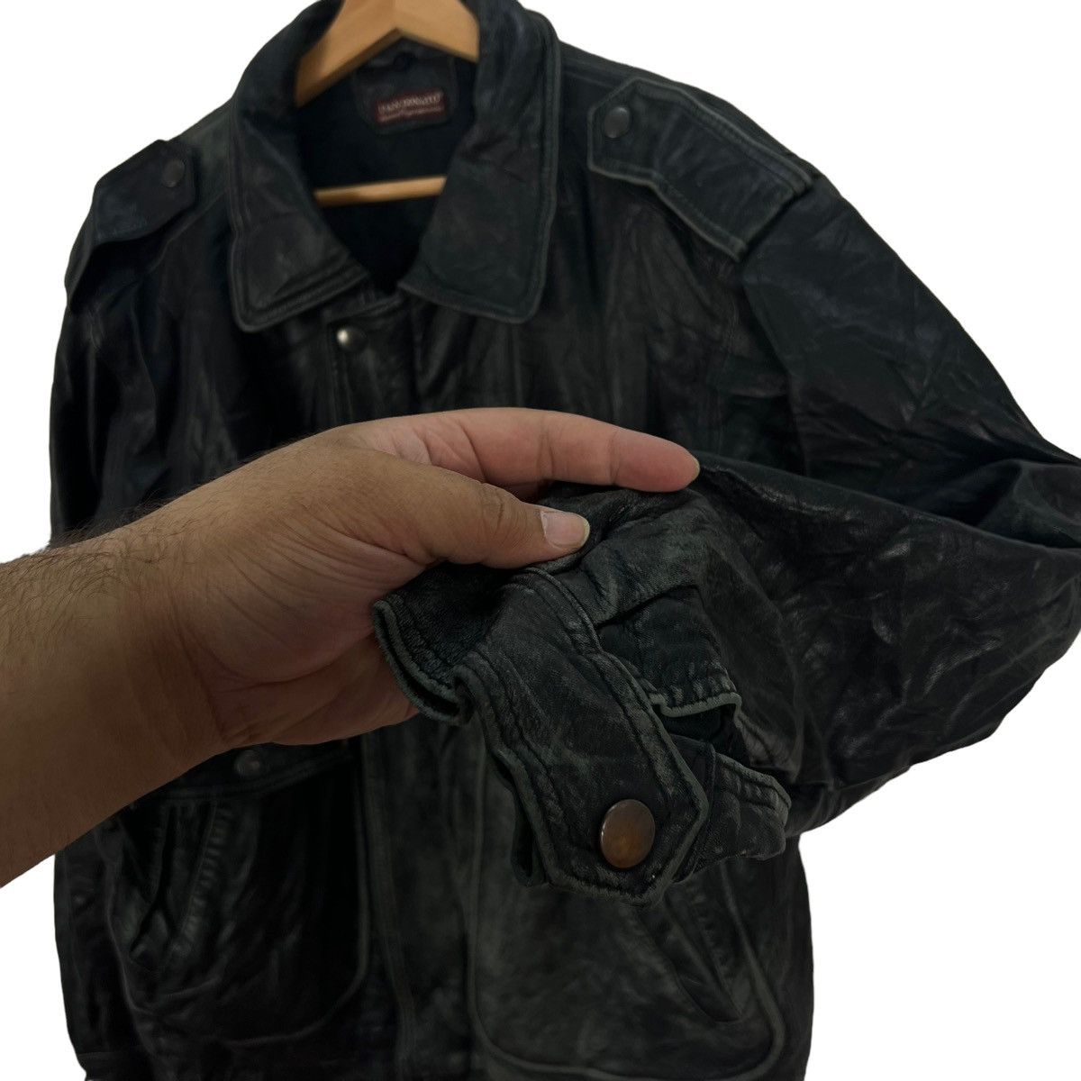 Aero Leathers VINTAGE GENUINE LEATHER JACKET IVAN DONATO MADE IN ITALY Size US M / EU 48-50 / 2 - 8 Thumbnail