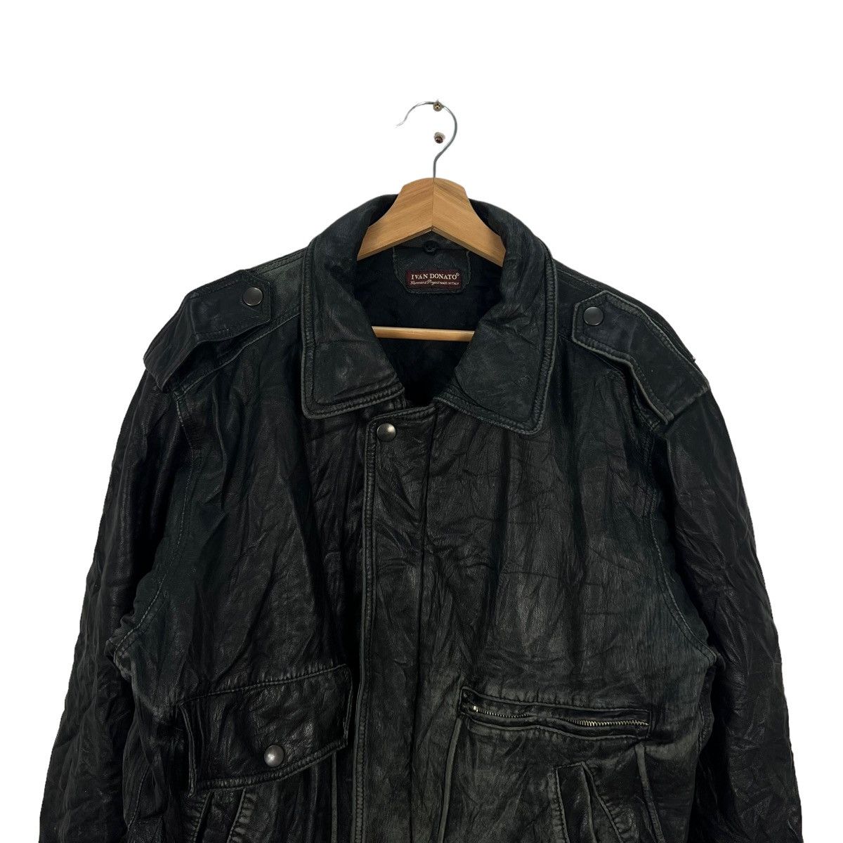 Aero Leathers VINTAGE GENUINE LEATHER JACKET IVAN DONATO MADE IN ITALY Size US M / EU 48-50 / 2 - 3 Thumbnail