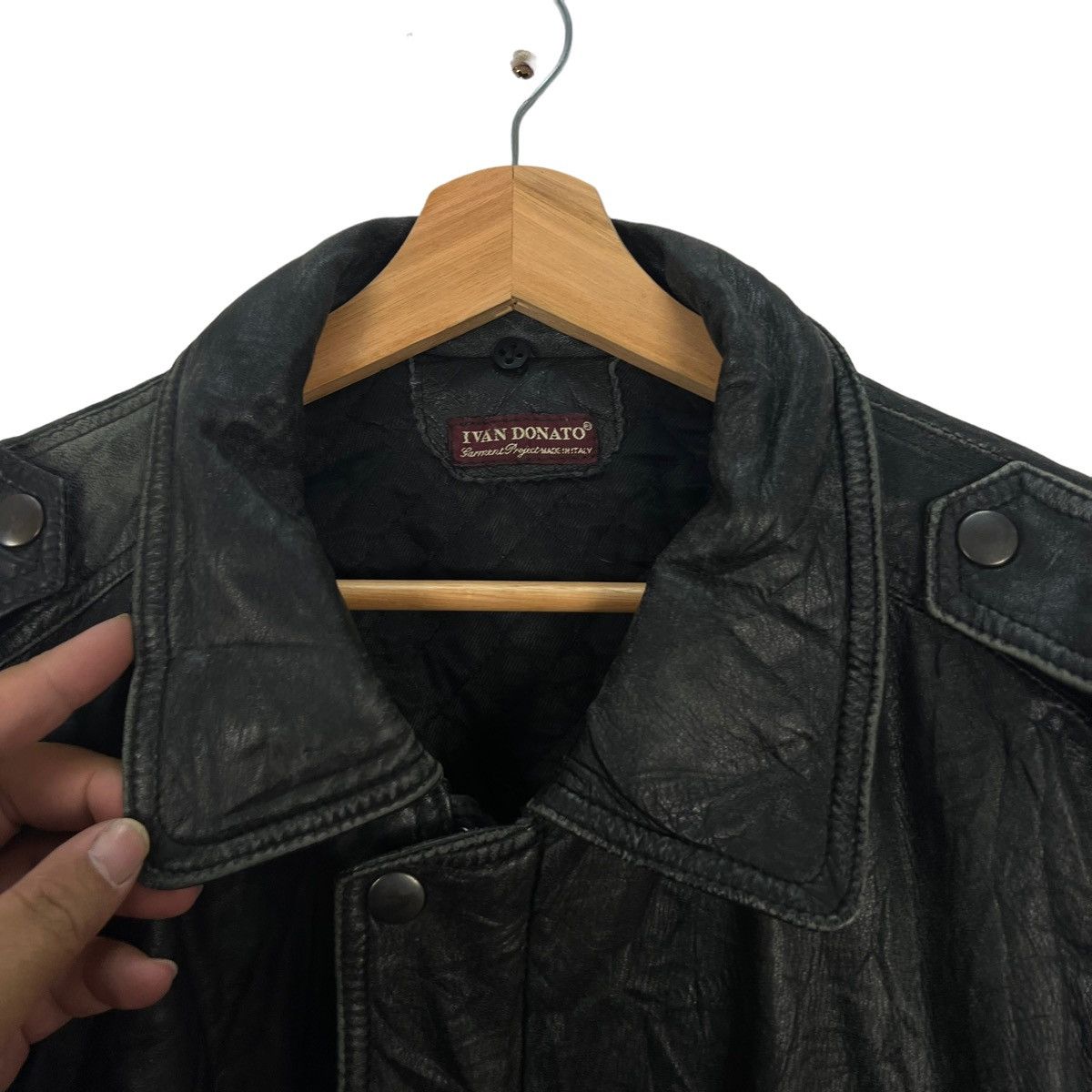 Aero Leathers VINTAGE GENUINE LEATHER JACKET IVAN DONATO MADE IN ITALY Size US M / EU 48-50 / 2 - 7 Thumbnail