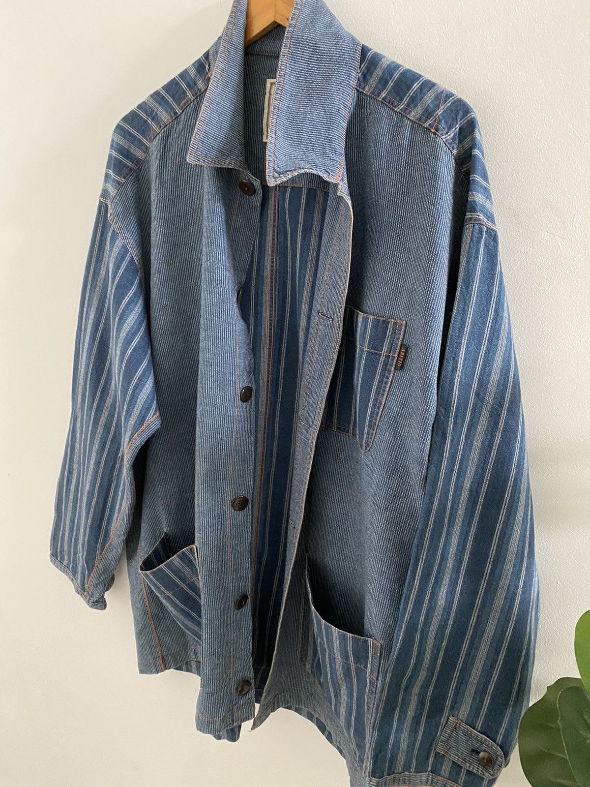 Blue Blue Japan × Hysteric Glamour × Japanese Brand 🇯🇵Vintage Abitio Indigo Pachwork Jacket Visvim kapital design Size US L / EU 52-54 / 3 - 3 Thumbnail