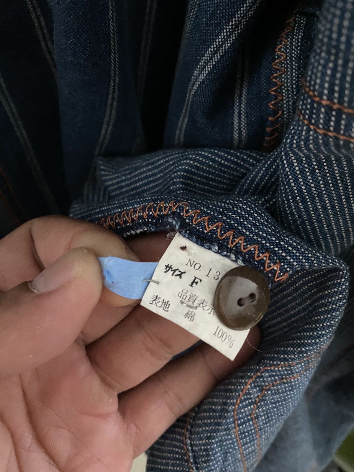 Blue Blue Japan × Hysteric Glamour × Japanese Brand 🇯🇵Vintage Abitio Indigo Pachwork Jacket Visvim kapital design Size US L / EU 52-54 / 3 - 15 Thumbnail