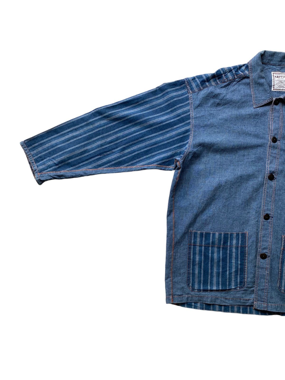Blue Blue Japan × Hysteric Glamour × Japanese Brand 🇯🇵Vintage Abitio Indigo Pachwork Jacket Visvim kapital design Size US L / EU 52-54 / 3 - 10 Thumbnail