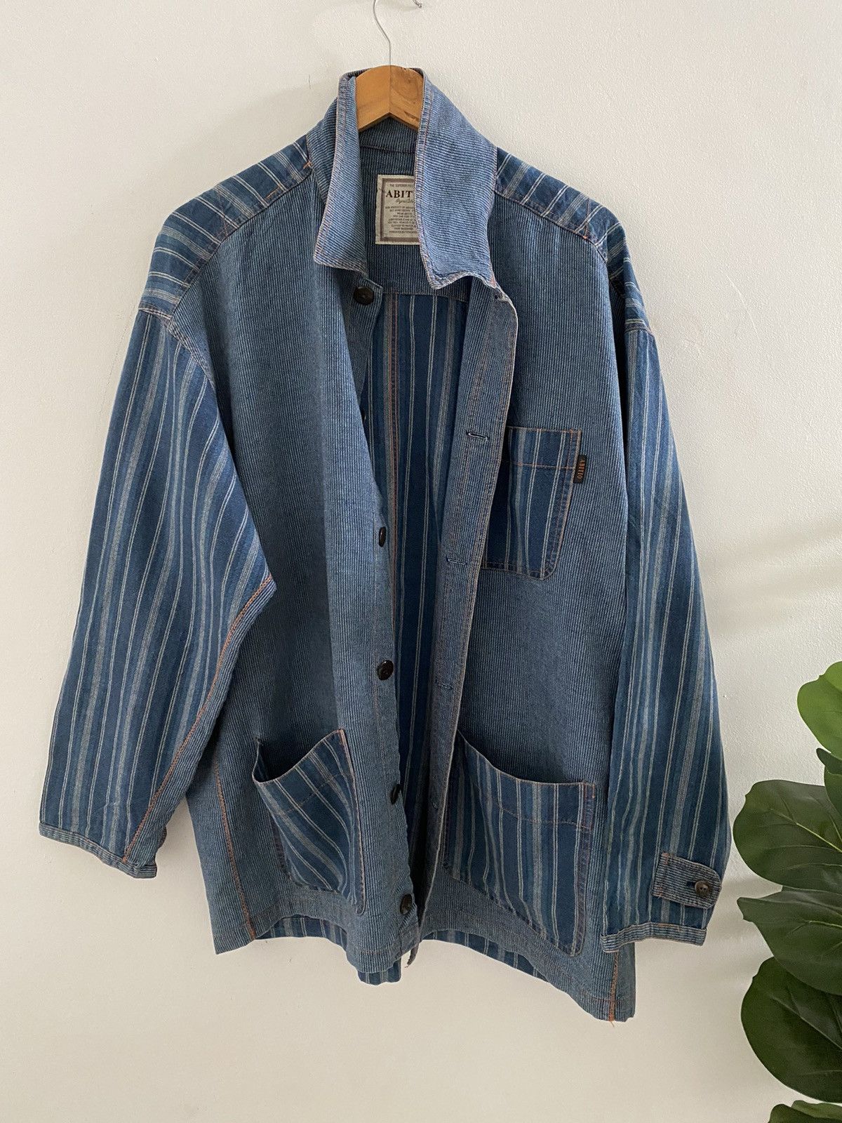 Blue Blue Japan × Hysteric Glamour × Japanese Brand 🇯🇵Vintage Abitio Indigo Pachwork Jacket Visvim kapital design Size US L / EU 52-54 / 3 - 2 Thumbnail
