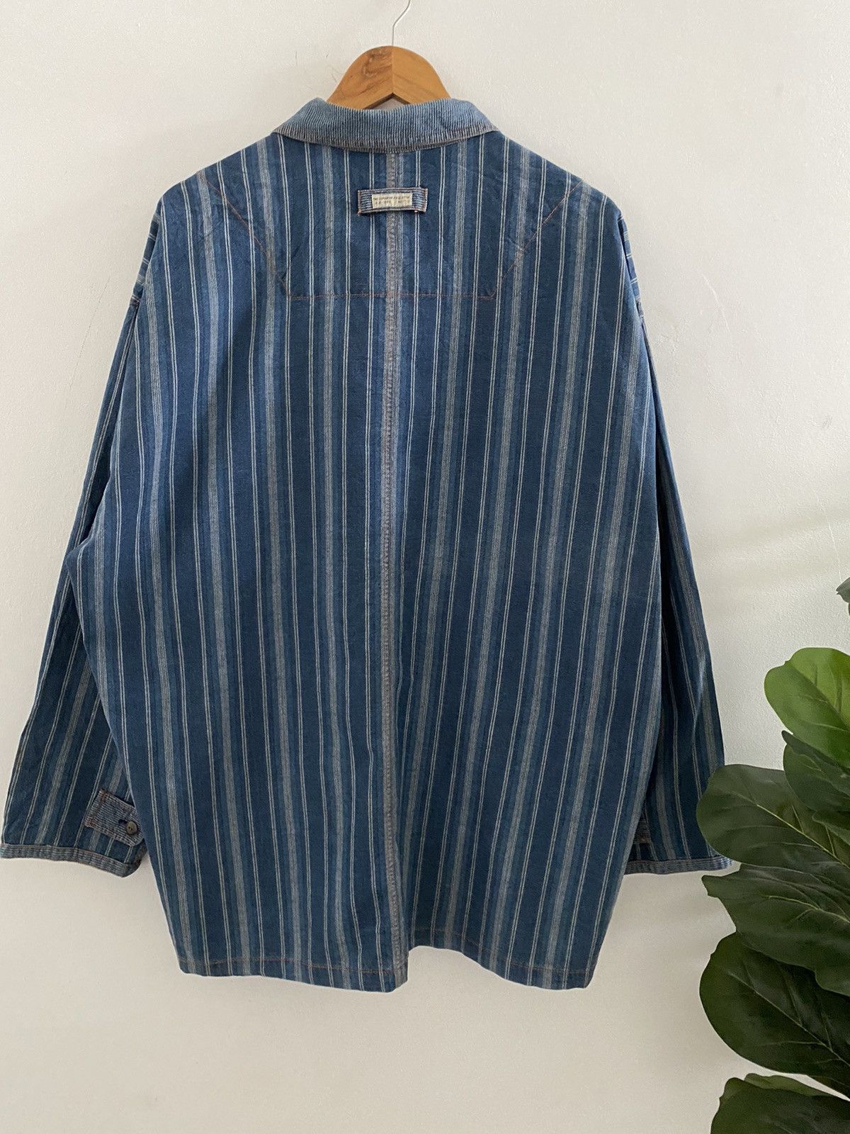 Blue Blue Japan × Hysteric Glamour × Japanese Brand 🇯🇵Vintage Abitio Indigo Pachwork Jacket Visvim kapital design Size US L / EU 52-54 / 3 - 4 Thumbnail