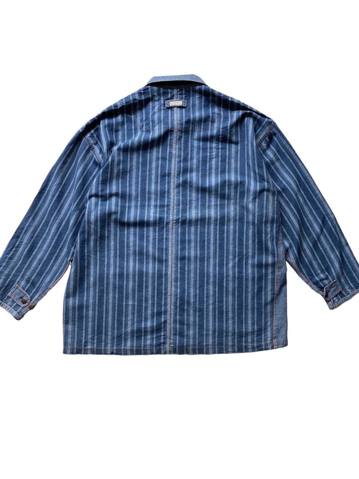 Blue Blue Japan × Hysteric Glamour × Japanese Brand 🇯🇵Vintage Abitio Indigo Pachwork Jacket Visvim kapital design Size US L / EU 52-54 / 3 - 8 Thumbnail
