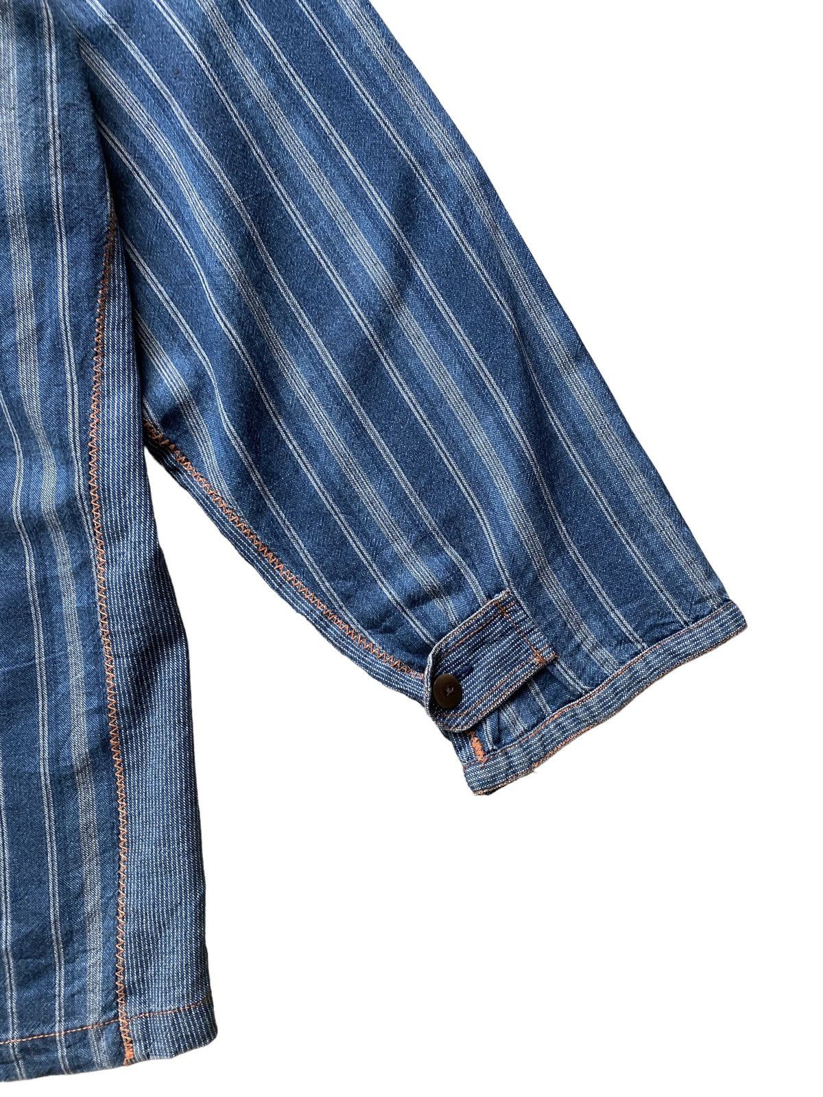 Blue Blue Japan × Hysteric Glamour × Japanese Brand 🇯🇵Vintage Abitio Indigo Pachwork Jacket Visvim kapital design Size US L / EU 52-54 / 3 - 13 Thumbnail