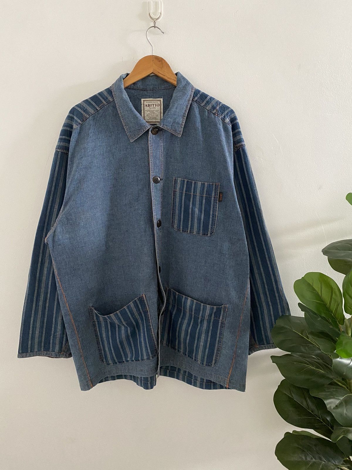 Blue Blue Japan × Hysteric Glamour × Japanese Brand 🇯🇵Vintage Abitio Indigo Pachwork Jacket Visvim kapital design Size US L / EU 52-54 / 3 - 1 Thumbnail