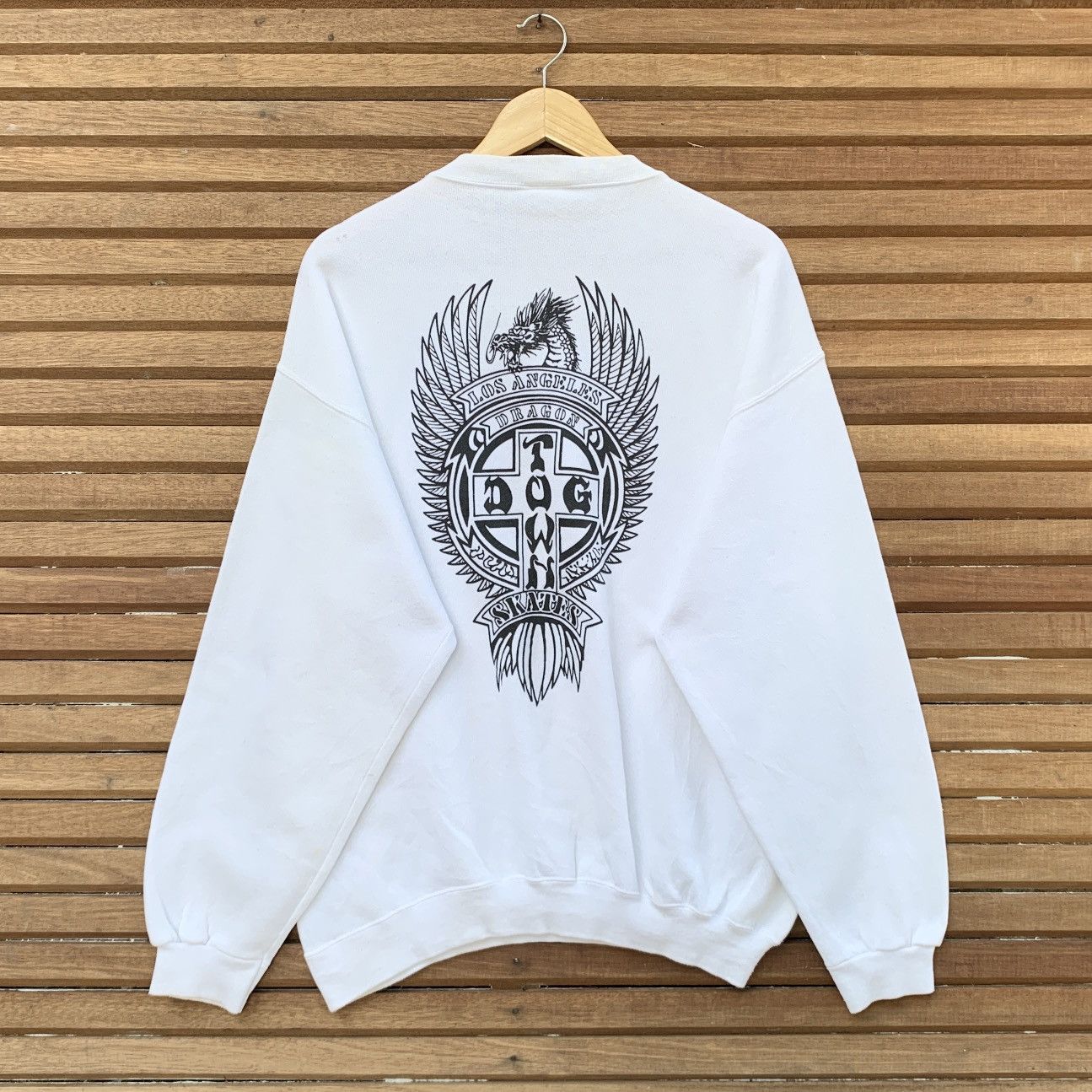 image of 1990S Dogtown Dragon Skates Los Angeles in White, Men's (Size Large)