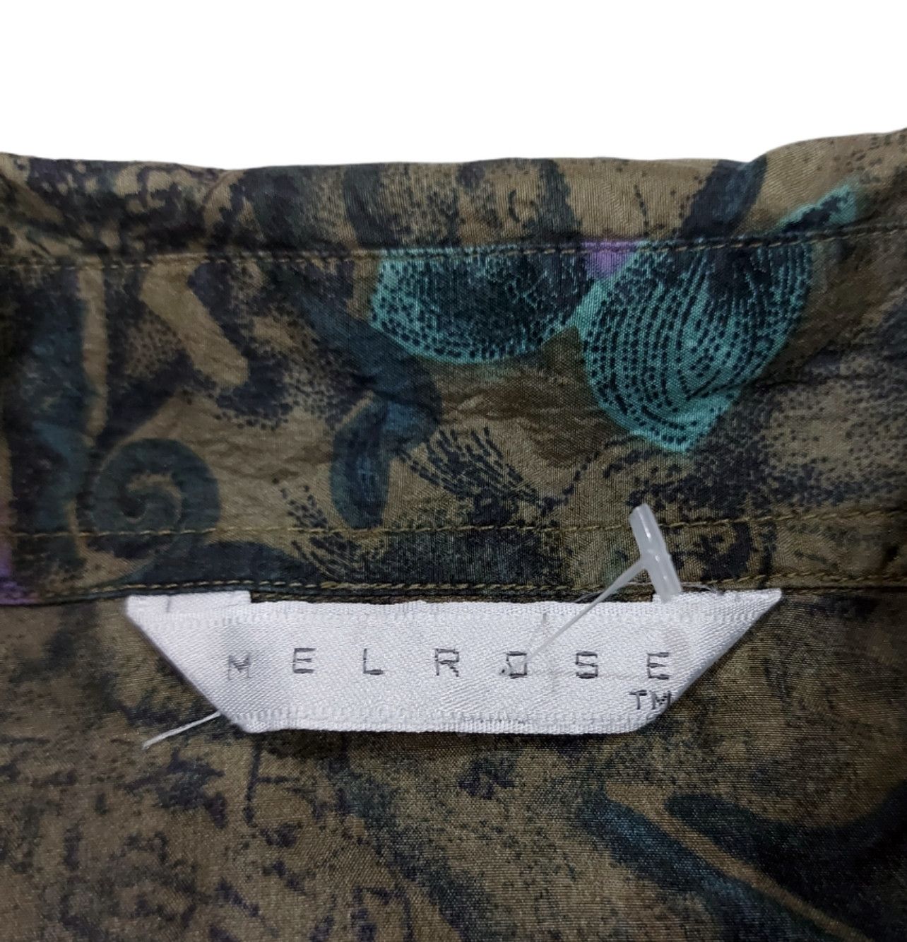 Designer × Melrose Rare! Melrose Floral Silk Shirt Size US L / EU 52-54 / 3 - 6 Thumbnail