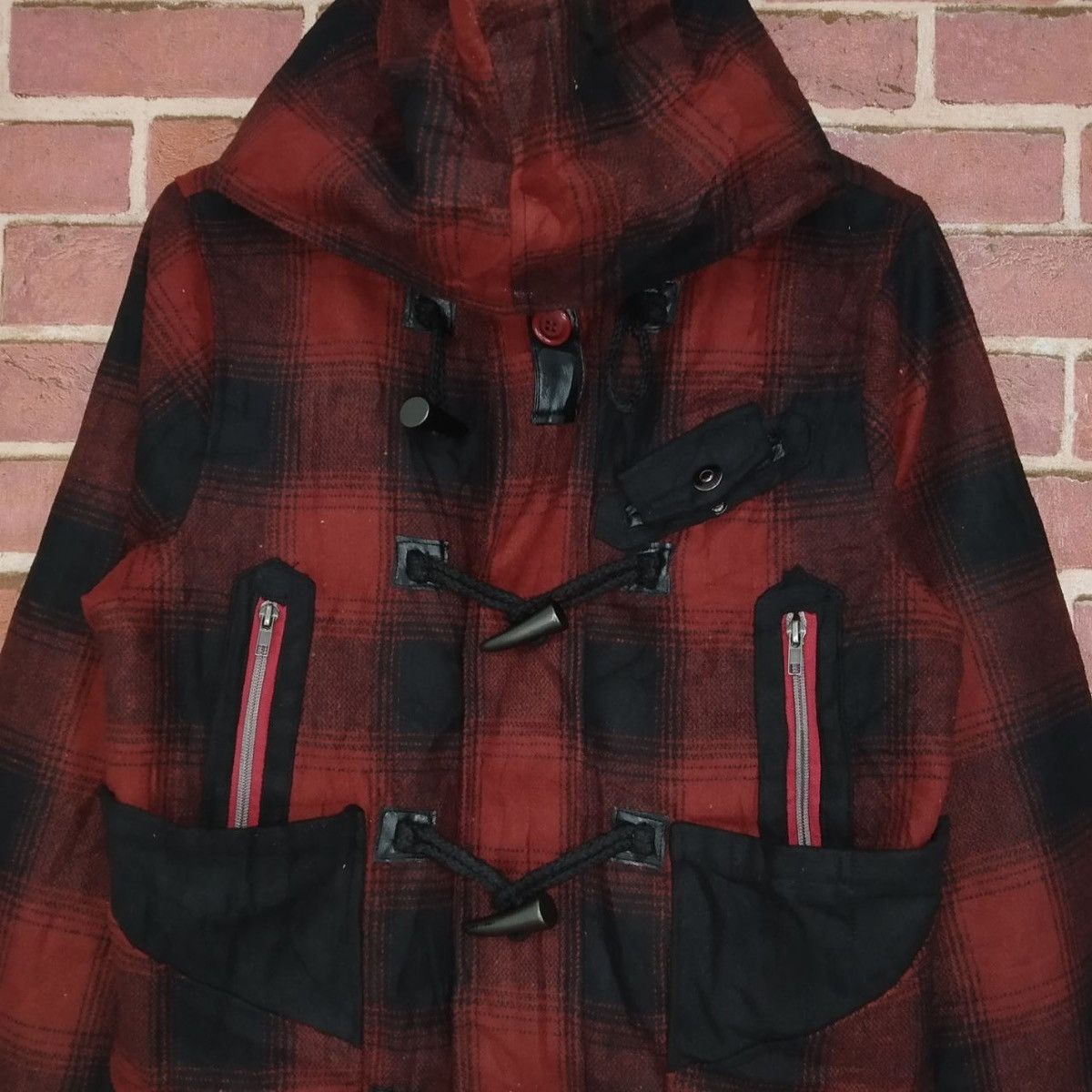 Japanese Brand Rare!! Plaid Tartan Checkered Bondage Punk Jacket Size US M / EU 48-50 / 2 - 4 Thumbnail
