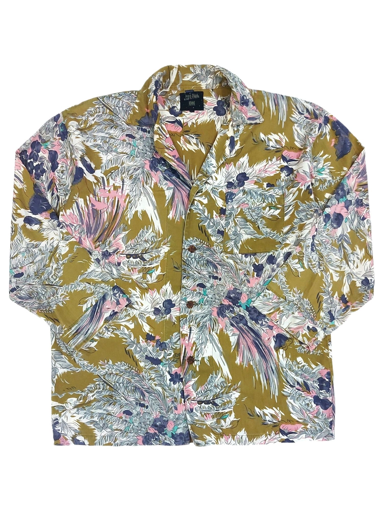 Jean Paul Gaultier Rare! Jean Paul Gaultier Homme Floral Size US L / EU 52-54 / 3 - 1 Thumbnail