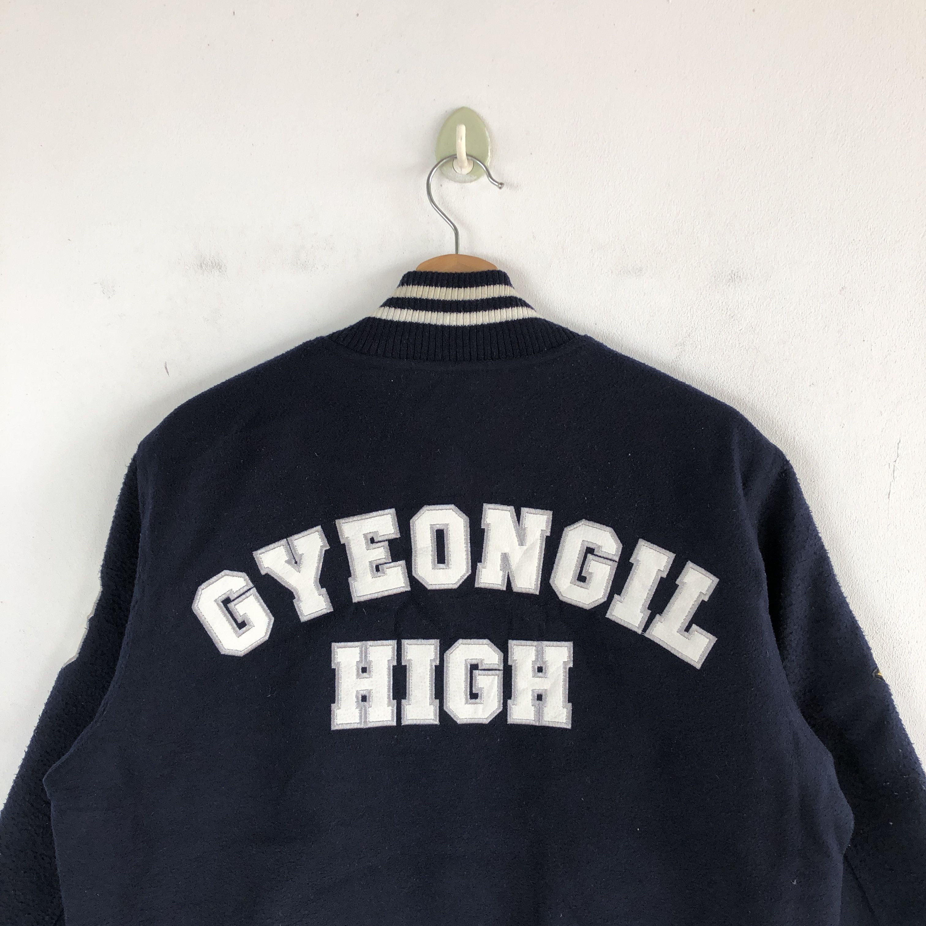 Vintage Gyeongil High School Varsity Jacket Letterman Wool Jacket Size US M / EU 48-50 / 2 - 9 Thumbnail