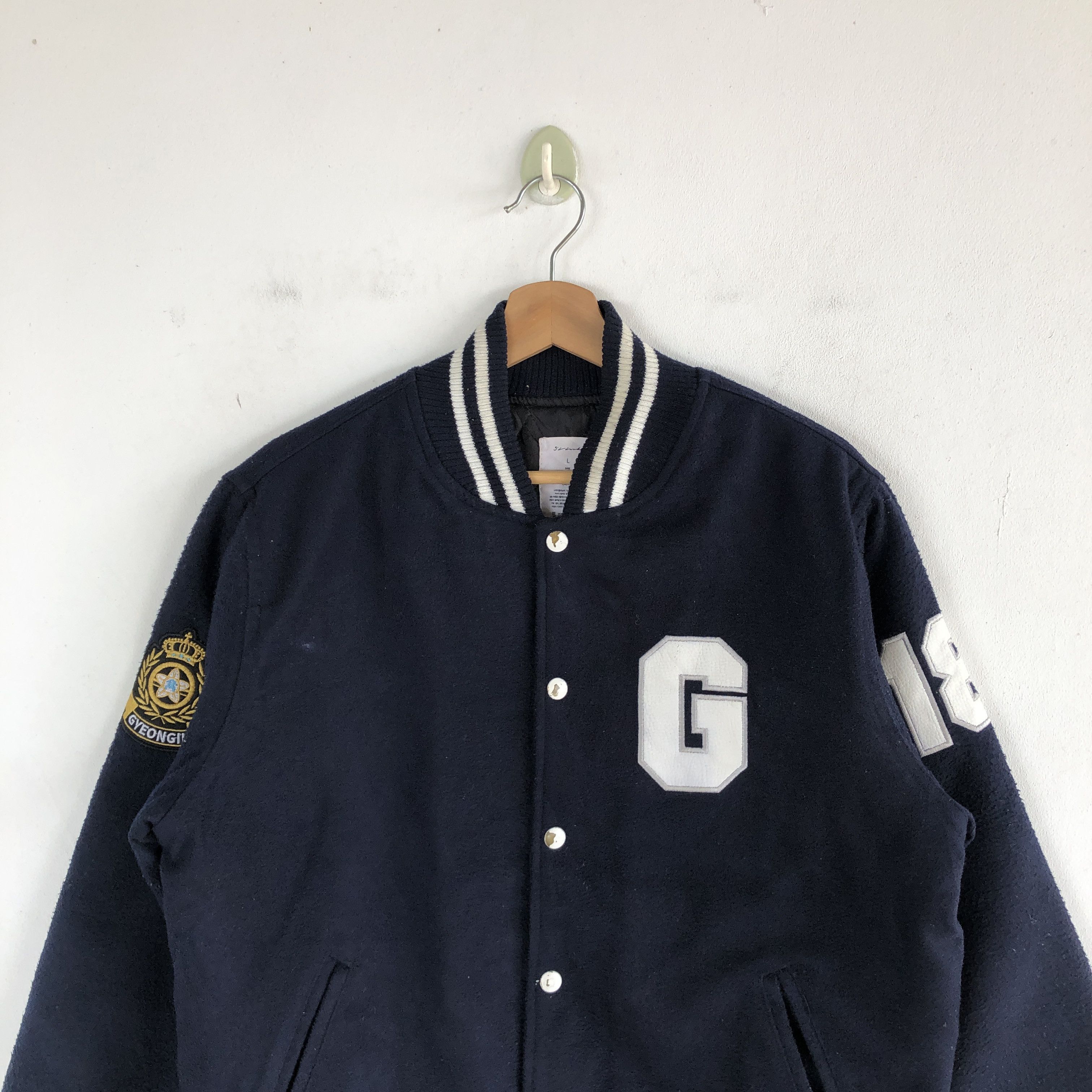 Vintage Gyeongil High School Varsity Jacket Letterman Wool Jacket Size US M / EU 48-50 / 2 - 3 Thumbnail
