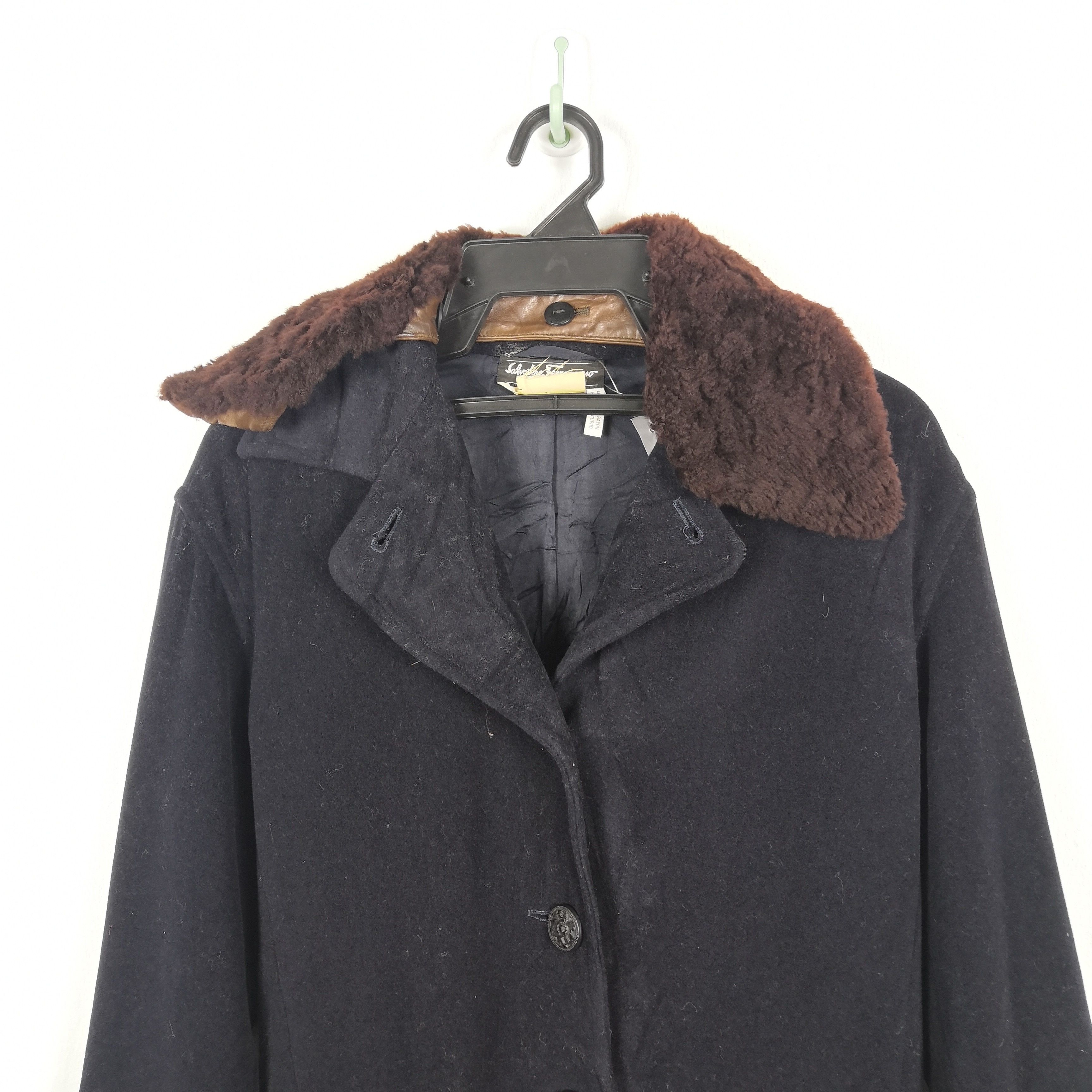 Salvatore Ferragamo × Vintage Vintage Salvatore Ferragamo Long Coat Wool Jackets Size US S / EU 44-46 / 1 - 3 Thumbnail