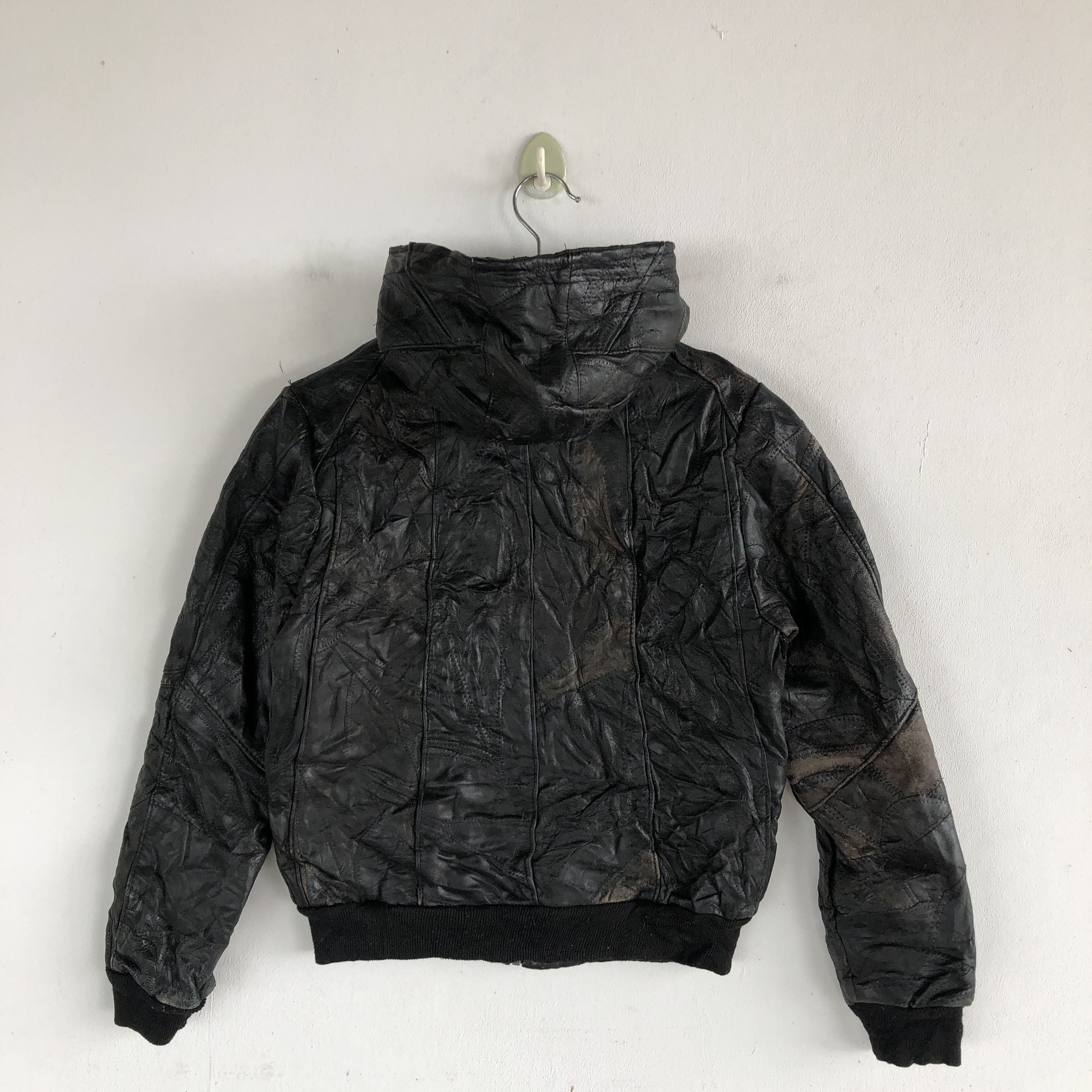 Genuine Leather × Vintage Maxam Leather Jacket Hoodie Japanese Genuine Leather Size US XS / EU 42 / 0 - 2 Thumbnail