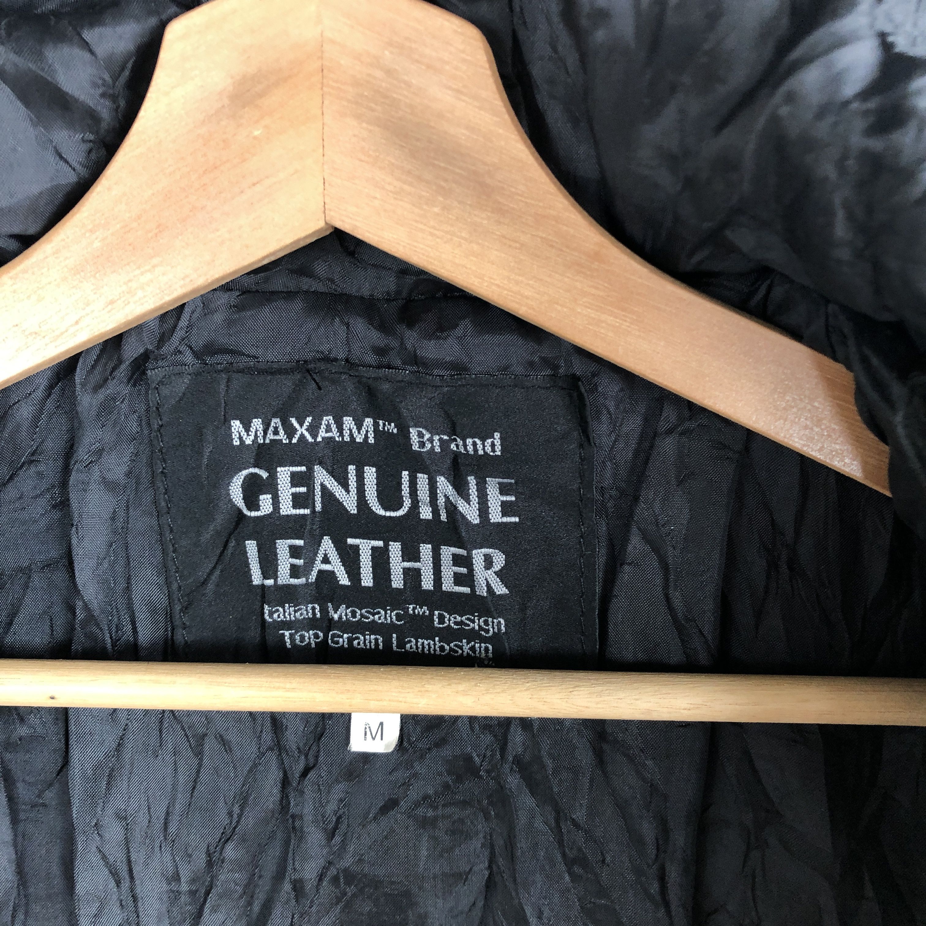 Genuine Leather × Vintage Maxam Leather Jacket Hoodie Japanese Genuine Leather Size US XS / EU 42 / 0 - 8 Thumbnail