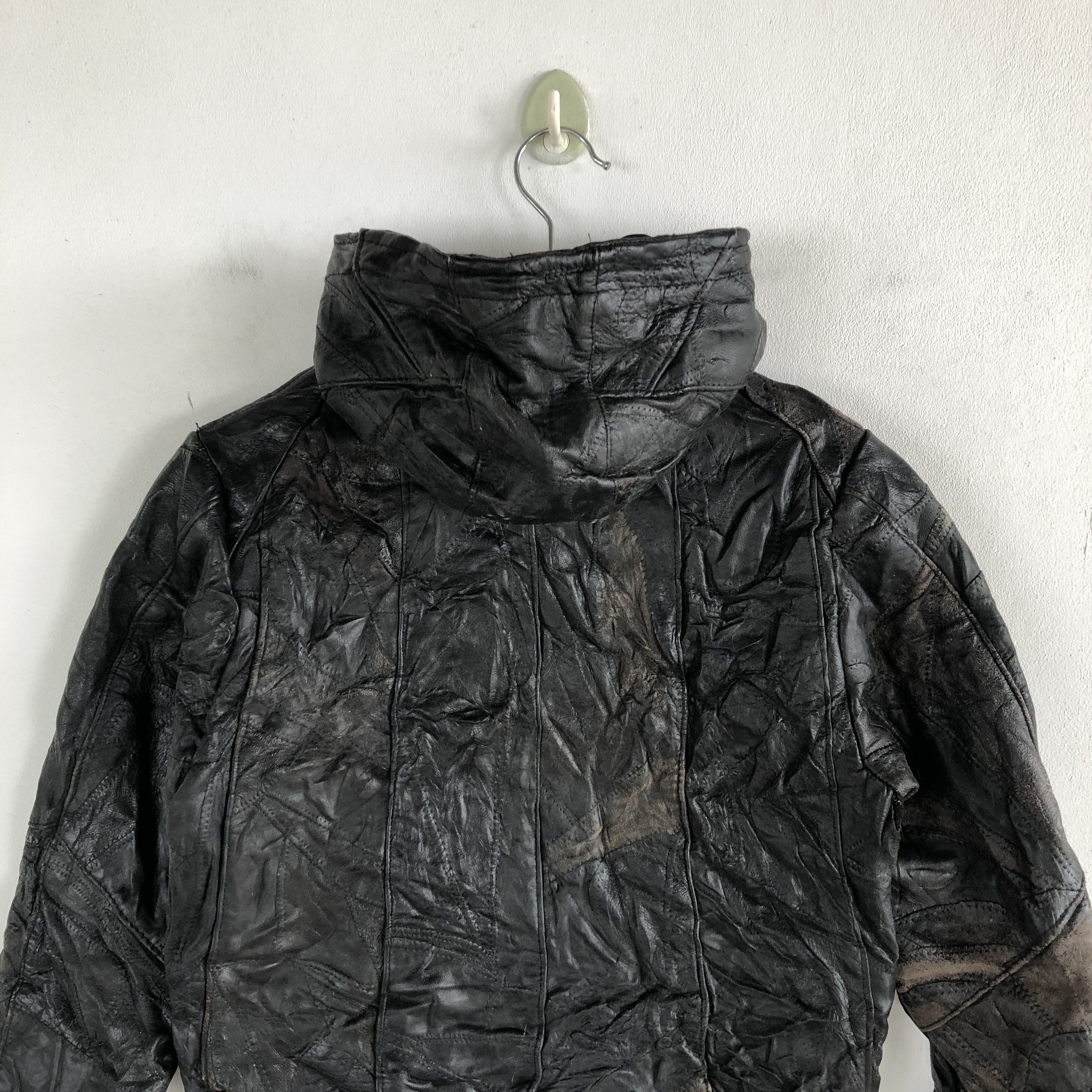 Genuine Leather × Vintage Maxam Leather Jacket Hoodie Japanese Genuine Leather Size US XS / EU 42 / 0 - 5 Thumbnail