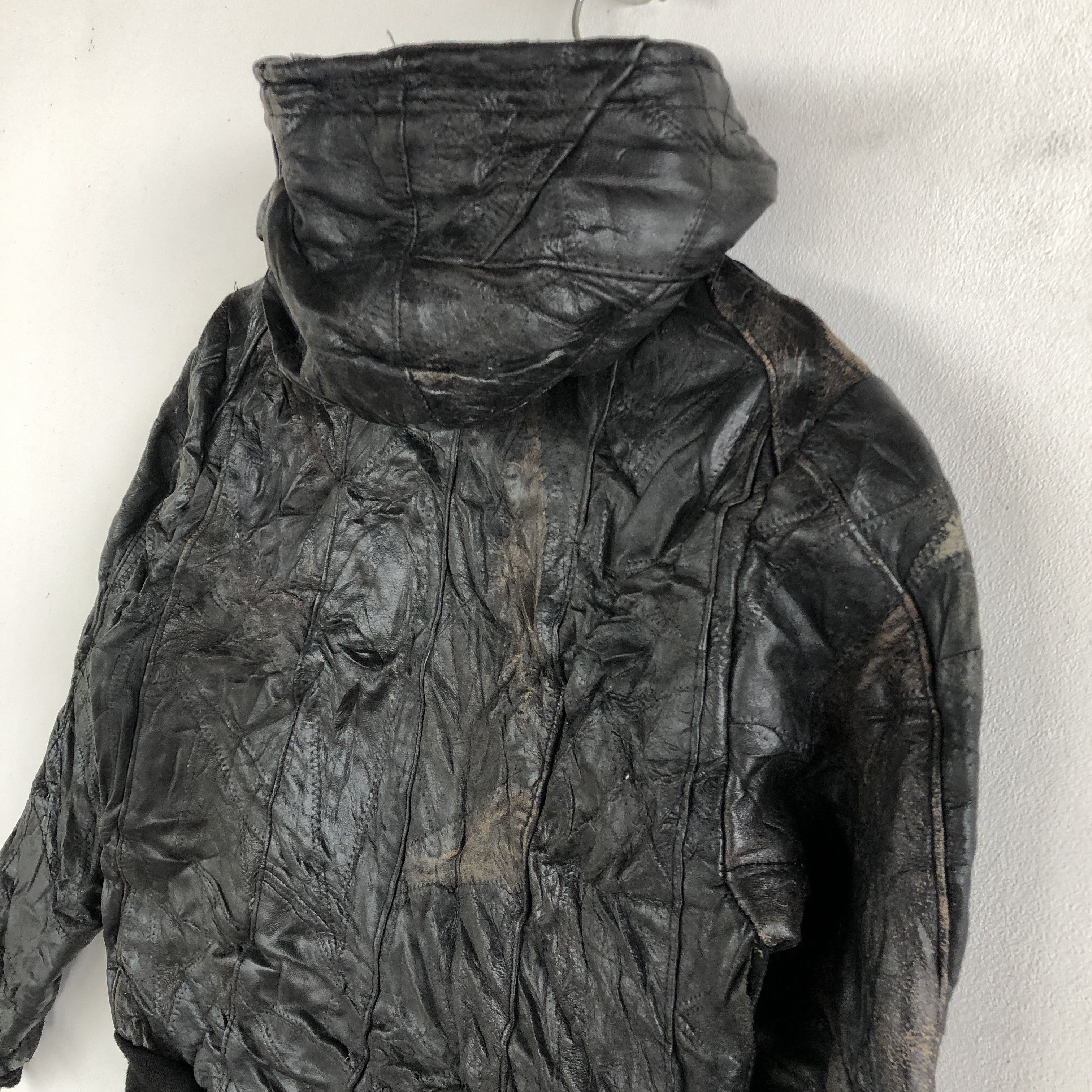 Genuine Leather × Vintage Maxam Leather Jacket Hoodie Japanese Genuine Leather Size US XS / EU 42 / 0 - 6 Thumbnail