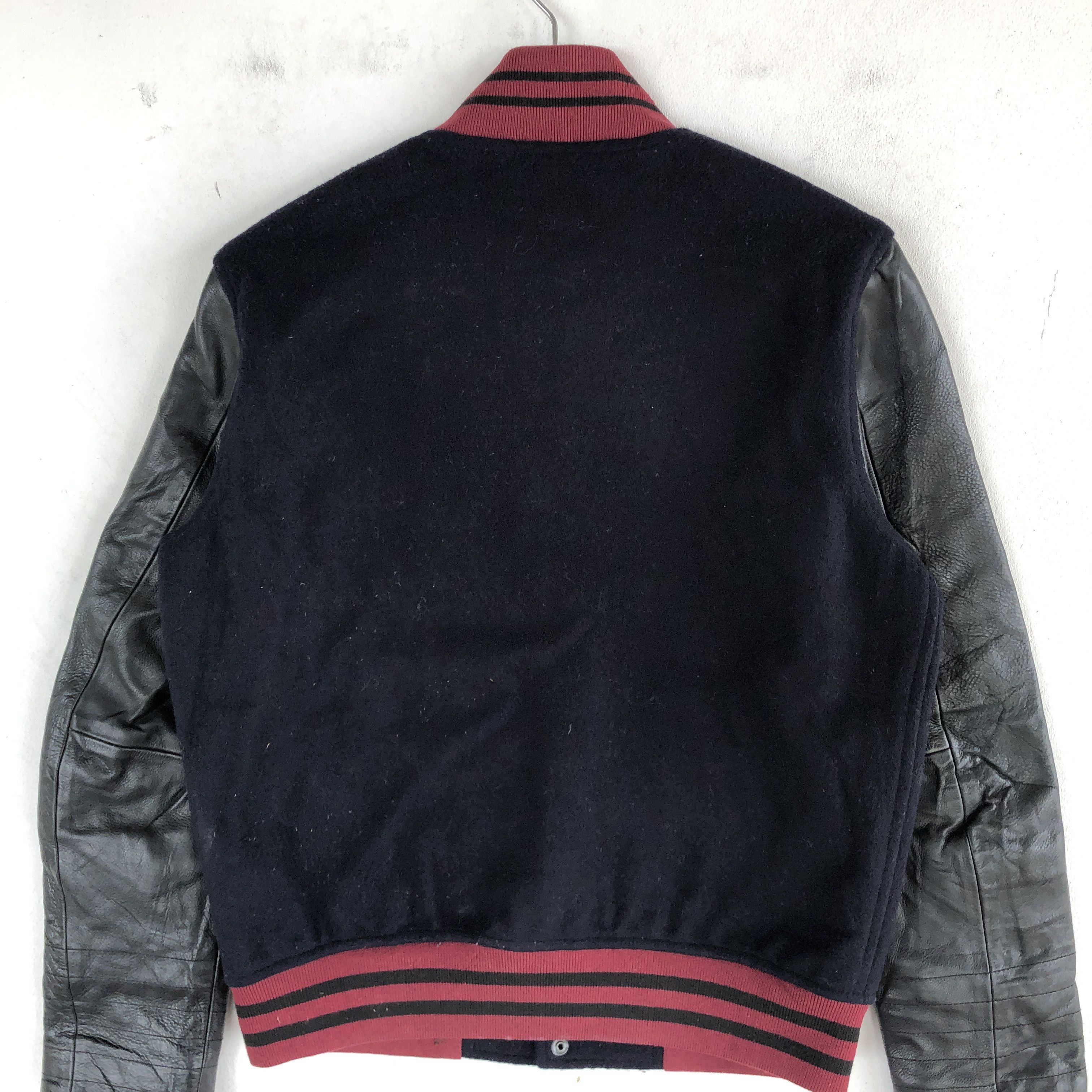 Japanese Brand × Vintage R Newbold Japanese Varsity Jacket Leather Wool Jacket Size US M / EU 48-50 / 2 - 7 Thumbnail