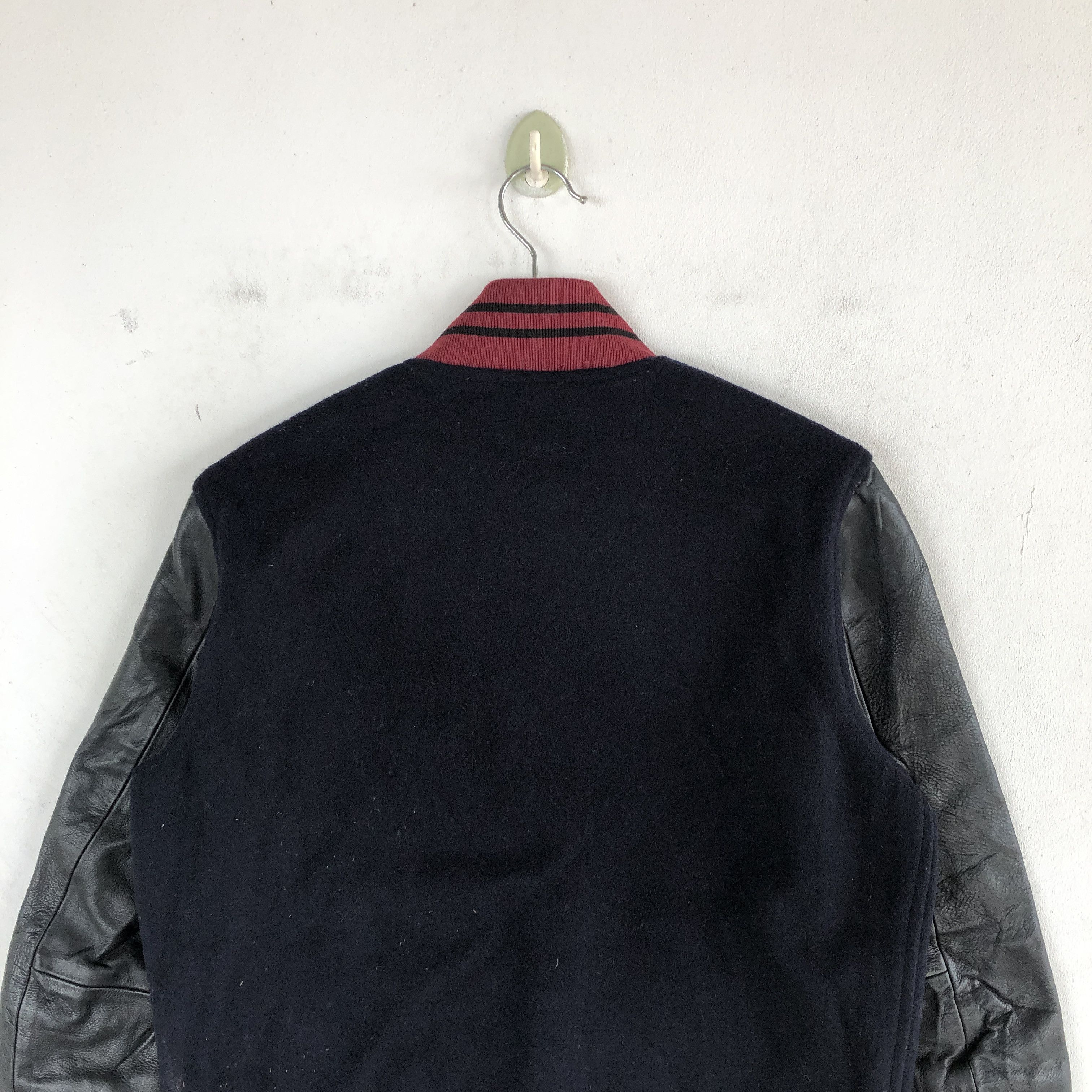 Japanese Brand × Vintage R Newbold Japanese Varsity Jacket Leather Wool Jacket Size US M / EU 48-50 / 2 - 6 Thumbnail