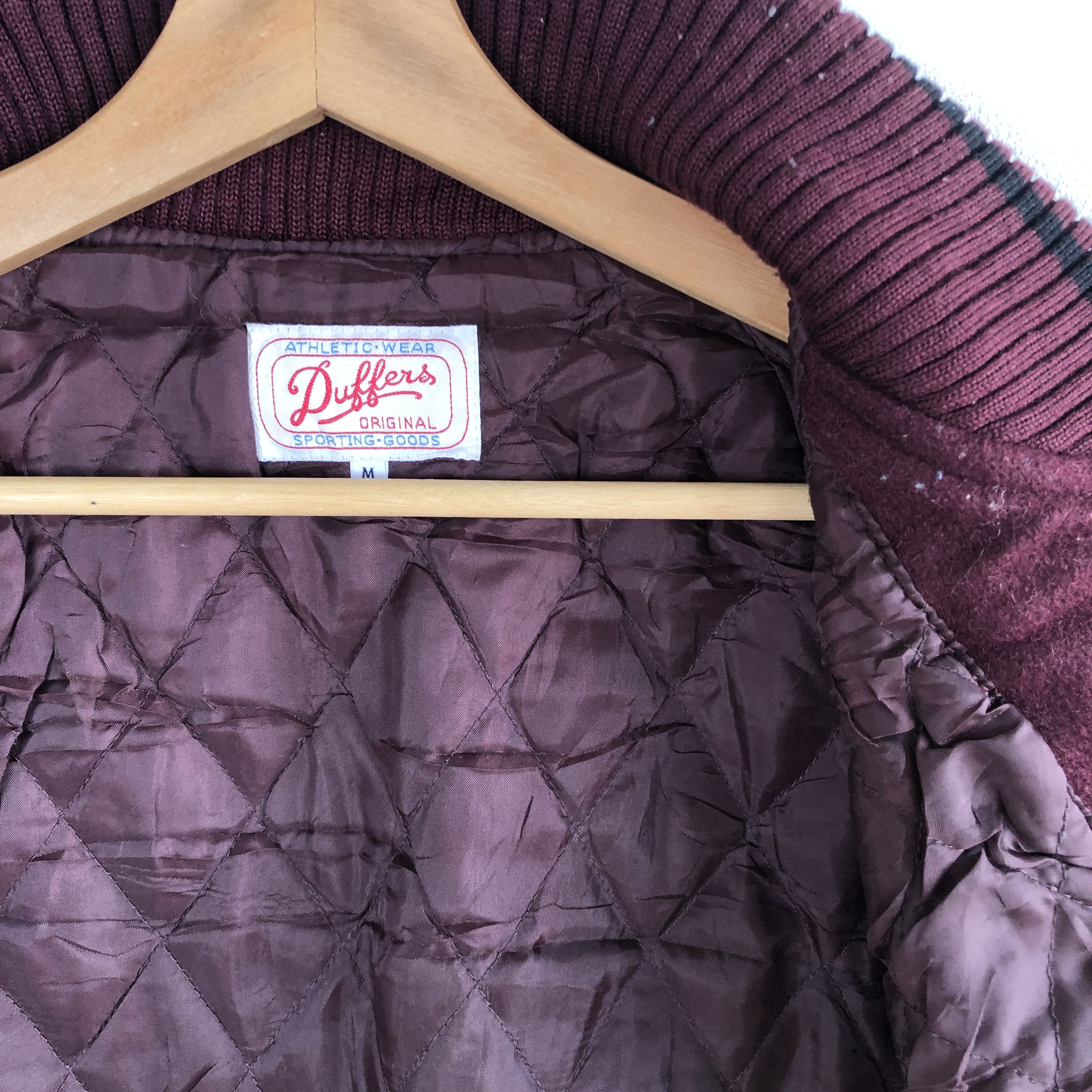 Vintage Duffer Japanese Varsity Jacket Athletic Wear Wool Jacket Size US M / EU 48-50 / 2 - 9 Thumbnail