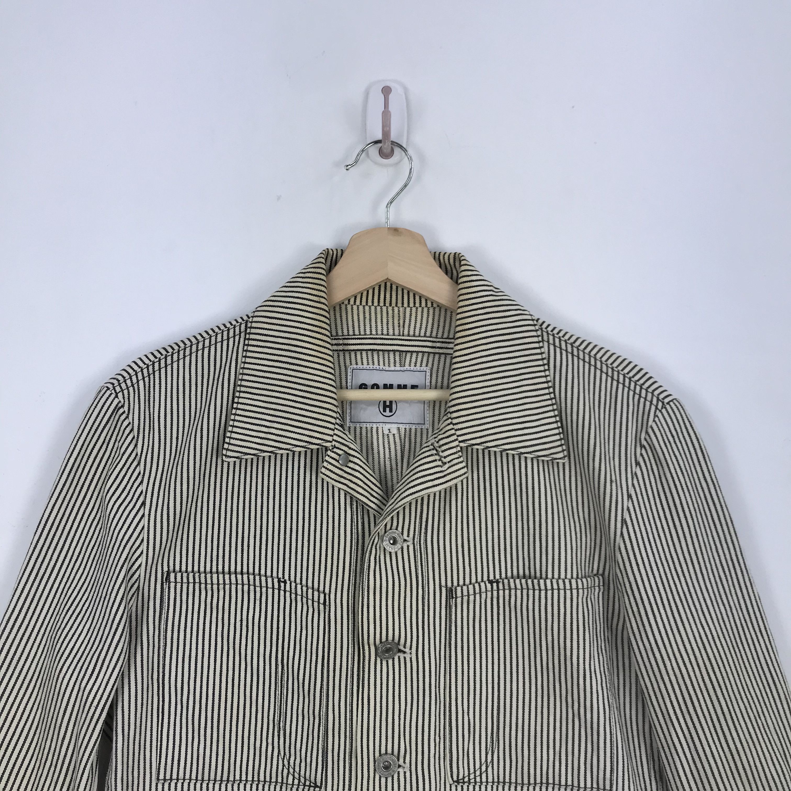 gomme Gomme Homme Jacket Japanese Hickory Jacket Coat Blazer Size US S / EU 44-46 / 1 - 3 Thumbnail