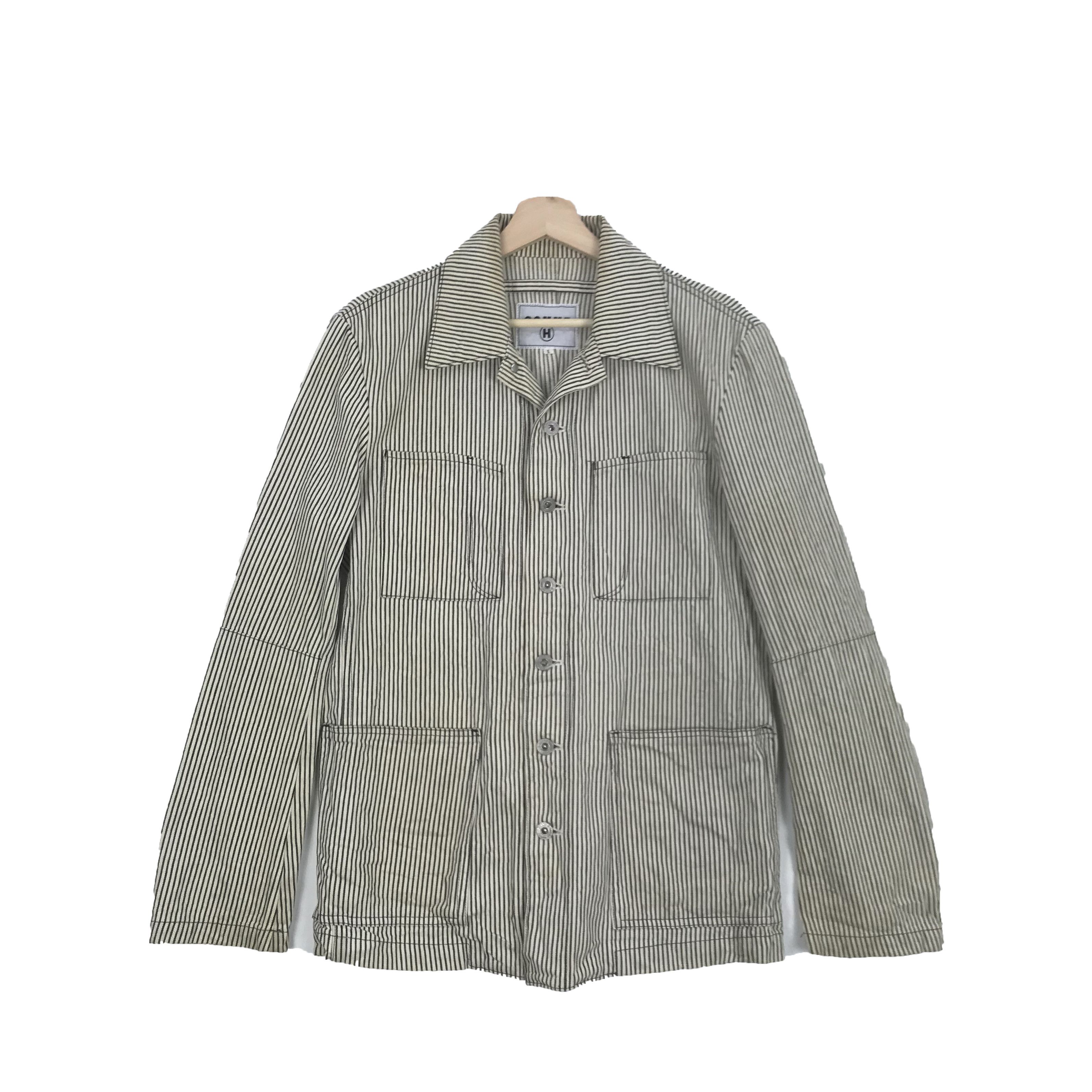 gomme Gomme Homme Jacket Japanese Hickory Jacket Coat Blazer Size US S / EU 44-46 / 1 - 1 Thumbnail