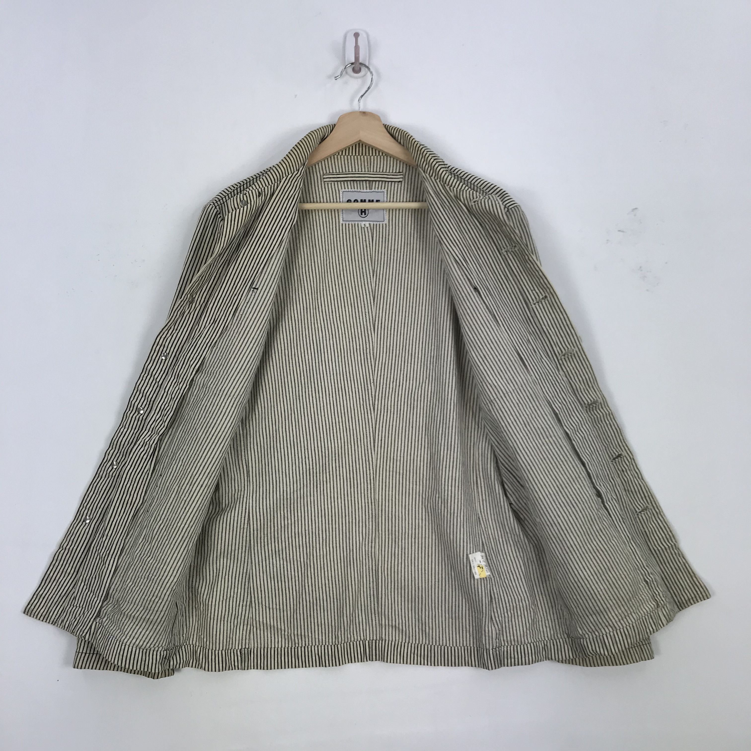 gomme Gomme Homme Jacket Japanese Hickory Jacket Coat Blazer Size US S / EU 44-46 / 1 - 5 Thumbnail