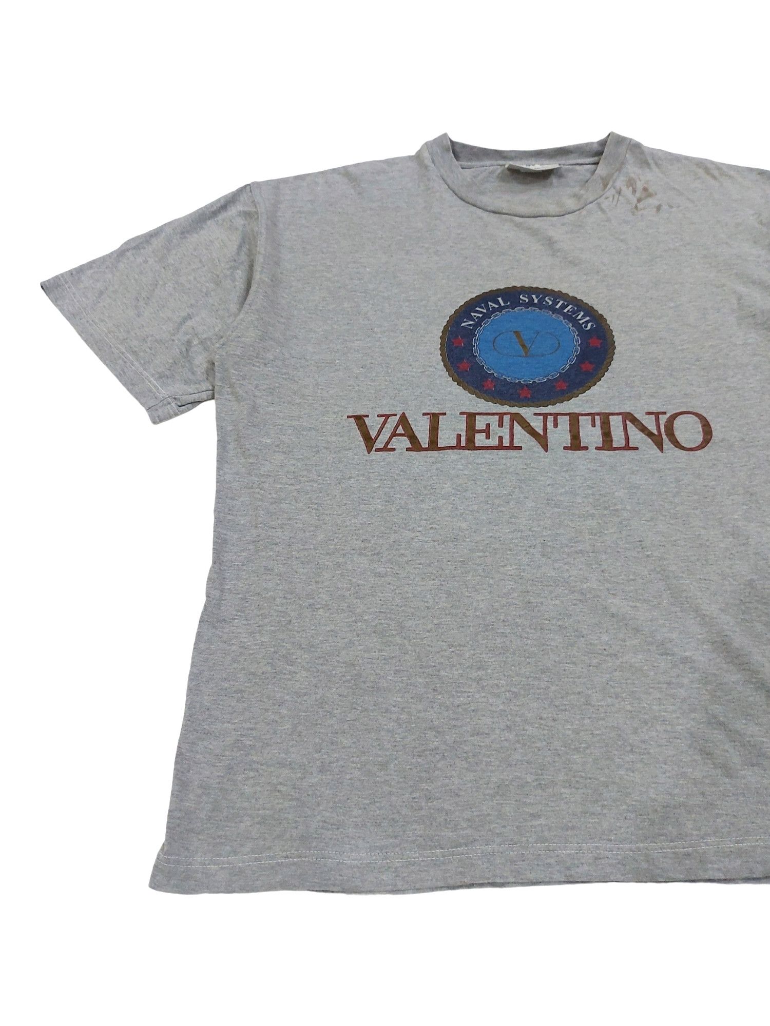 Valentino Rare! Vintage Valentino Big Logo Spell Out Tee Size US L / EU 52-54 / 3 - 3 Thumbnail