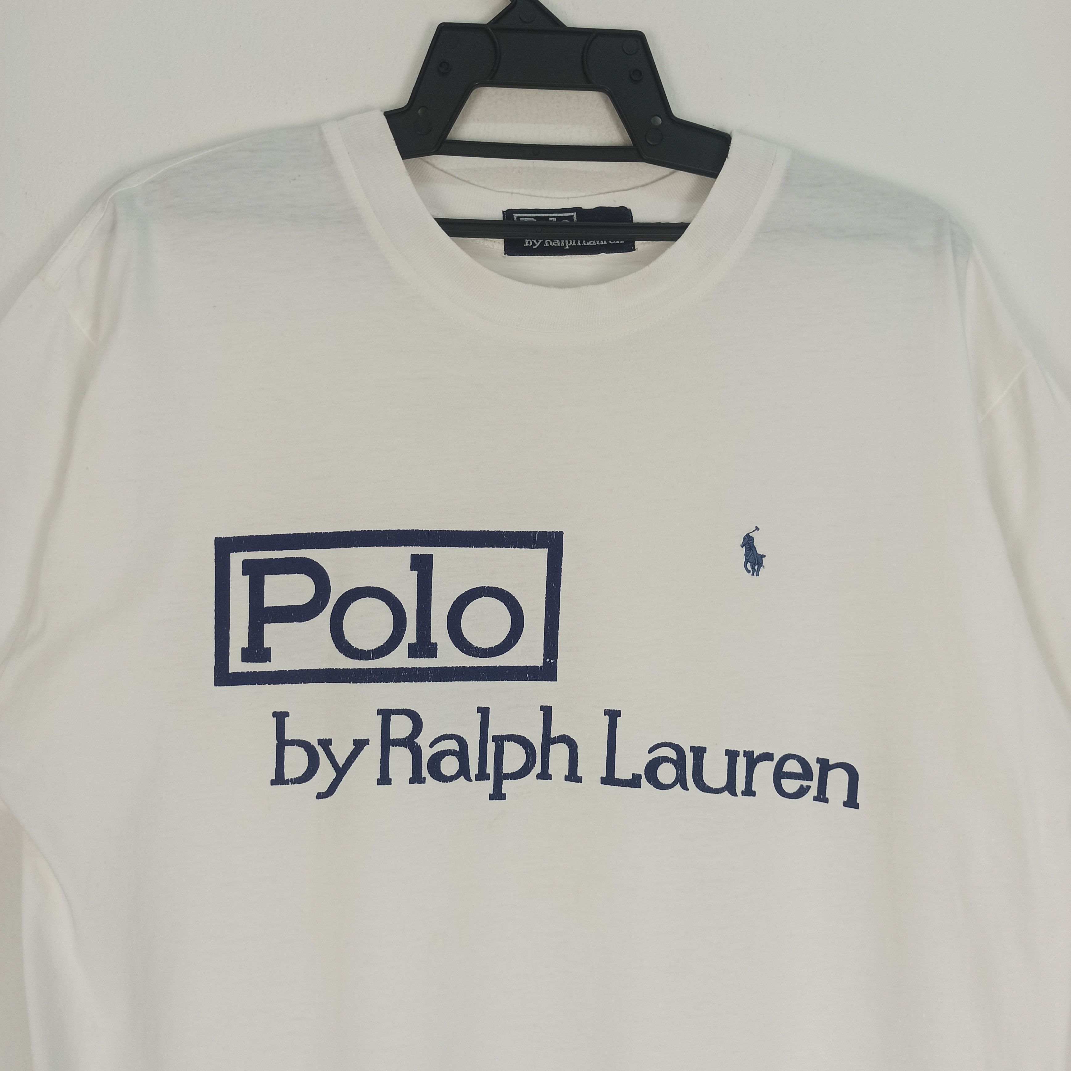 Polo Ralph Lauren 🔥STEALS🔥 Distressed Polo Ralph Lauren Big Logo Rare Tshirt Size US L / EU 52-54 / 3 - 2 Thumbnail