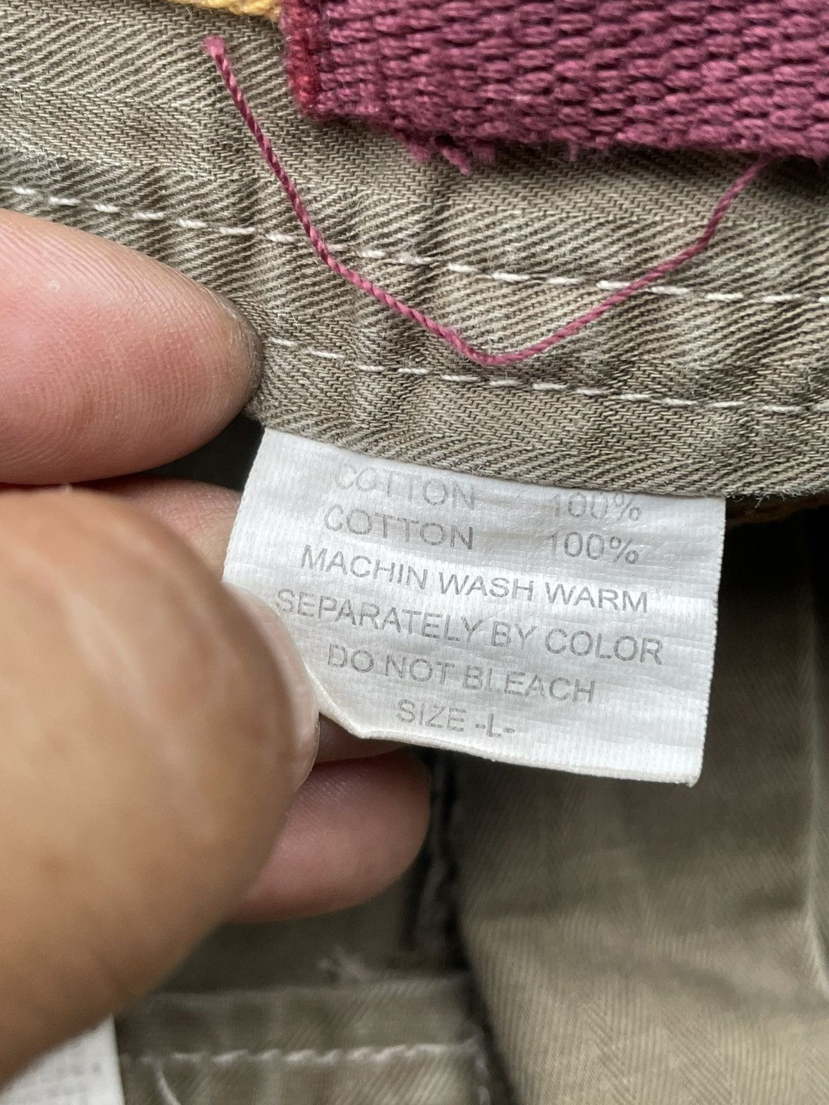 Japanese Brand Vache Herringbone Twill Bush Pant Size US 33 - 13 Thumbnail
