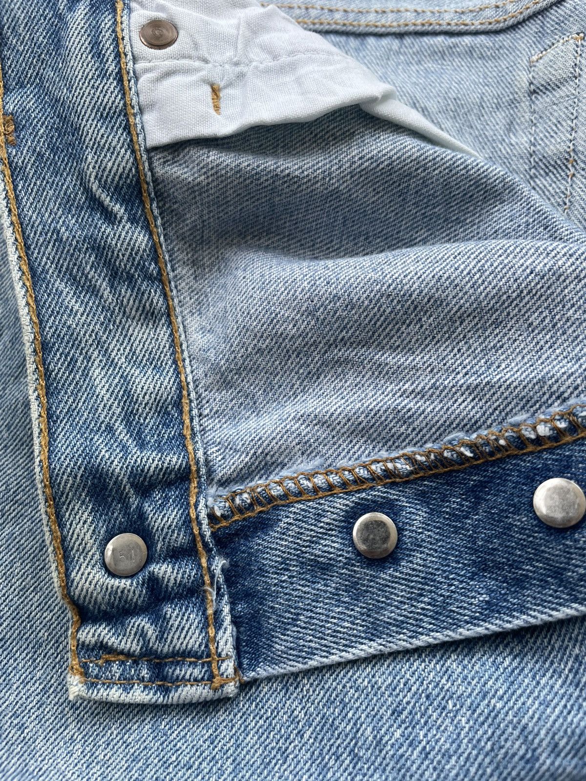 Levi's Vintage Levi’s 501 1993 Usa Aging Faded Wash Size US 40 / EU 56 - 13 Thumbnail