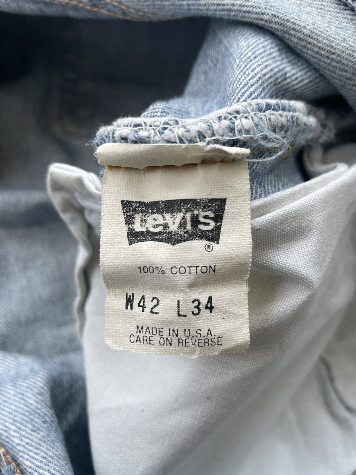 Levi's Vintage Levi’s 501 1993 Usa Aging Faded Wash Size US 40 / EU 56 - 11 Thumbnail