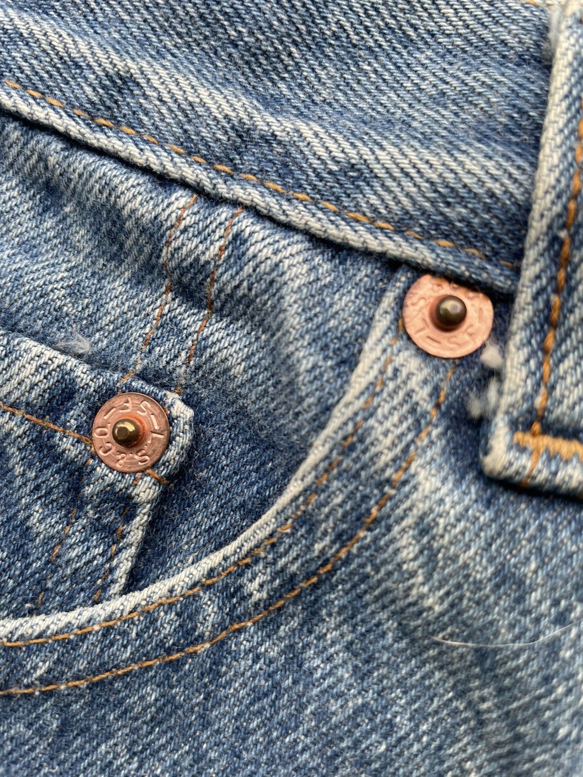 Levi's Vintage Levi’s 501 XX 1992 Usa Aging Faded Wash Denim Size US 30 / EU 46 - 17 Thumbnail