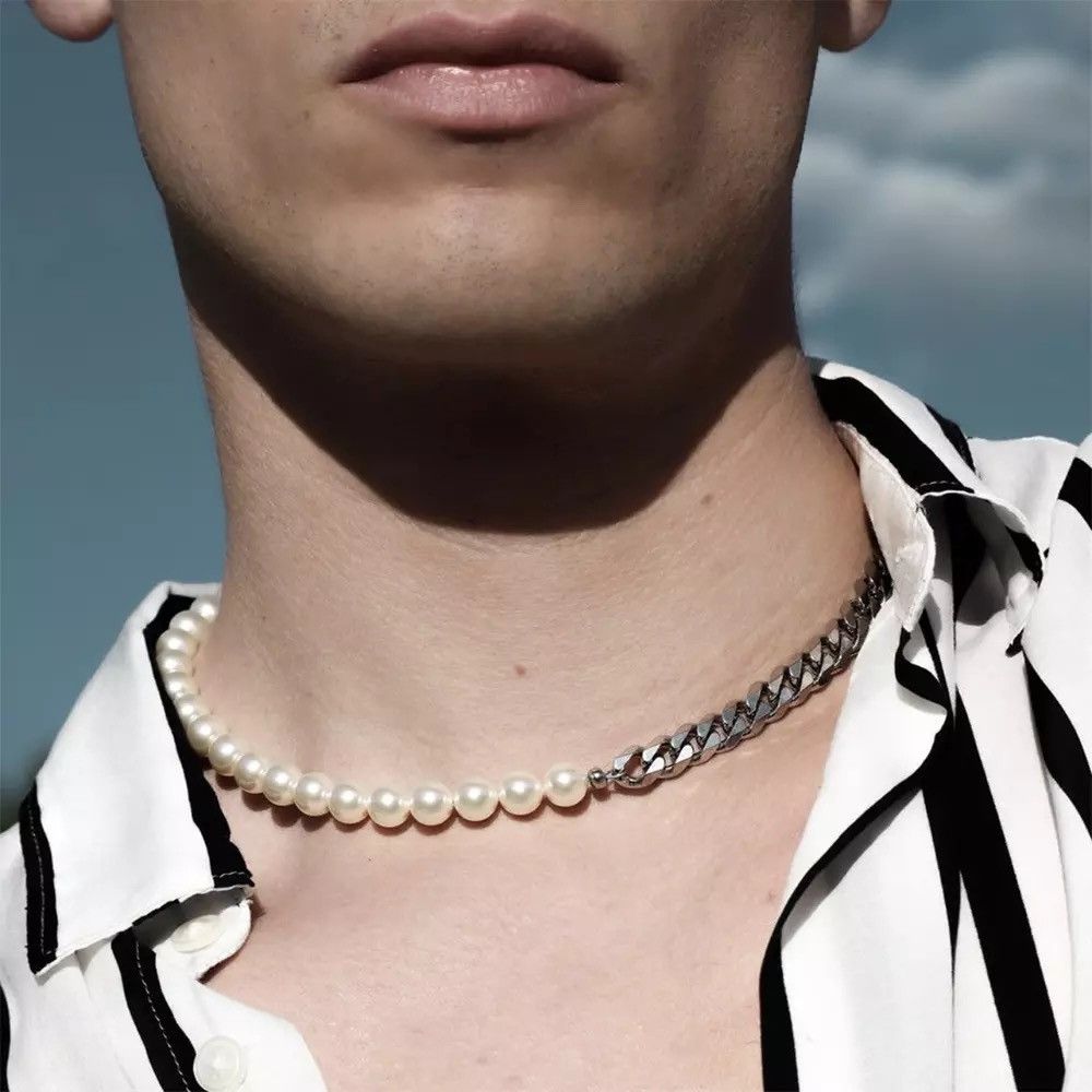Jewelry New Trendy Imitation Pearl Chain Necklace Size ONE SIZE - 3 Thumbnail