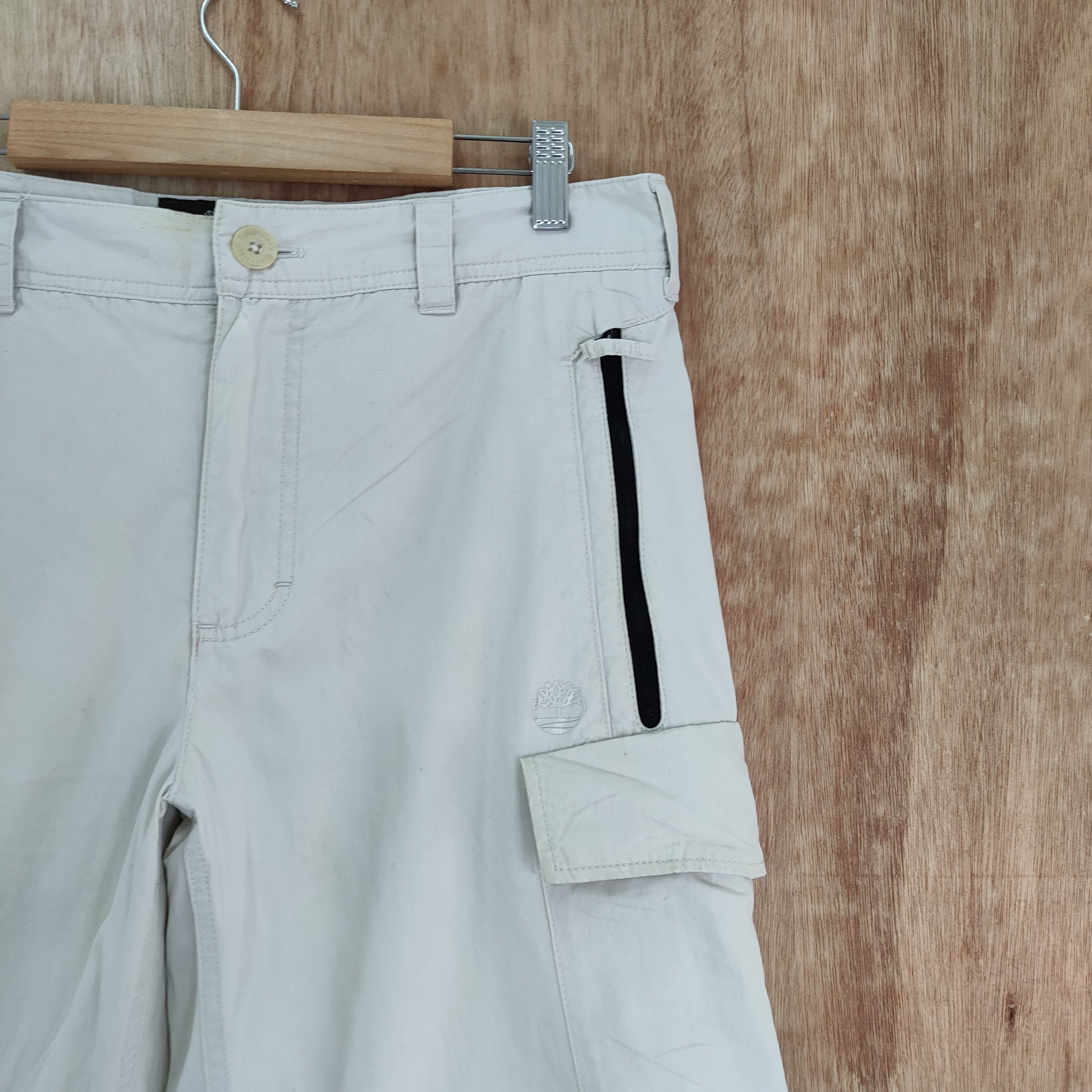 Timberland × Vintage VINTAGE TIMBERLAND WHITE CARGO PANTS Size US 32 / EU 48 - 16 Thumbnail