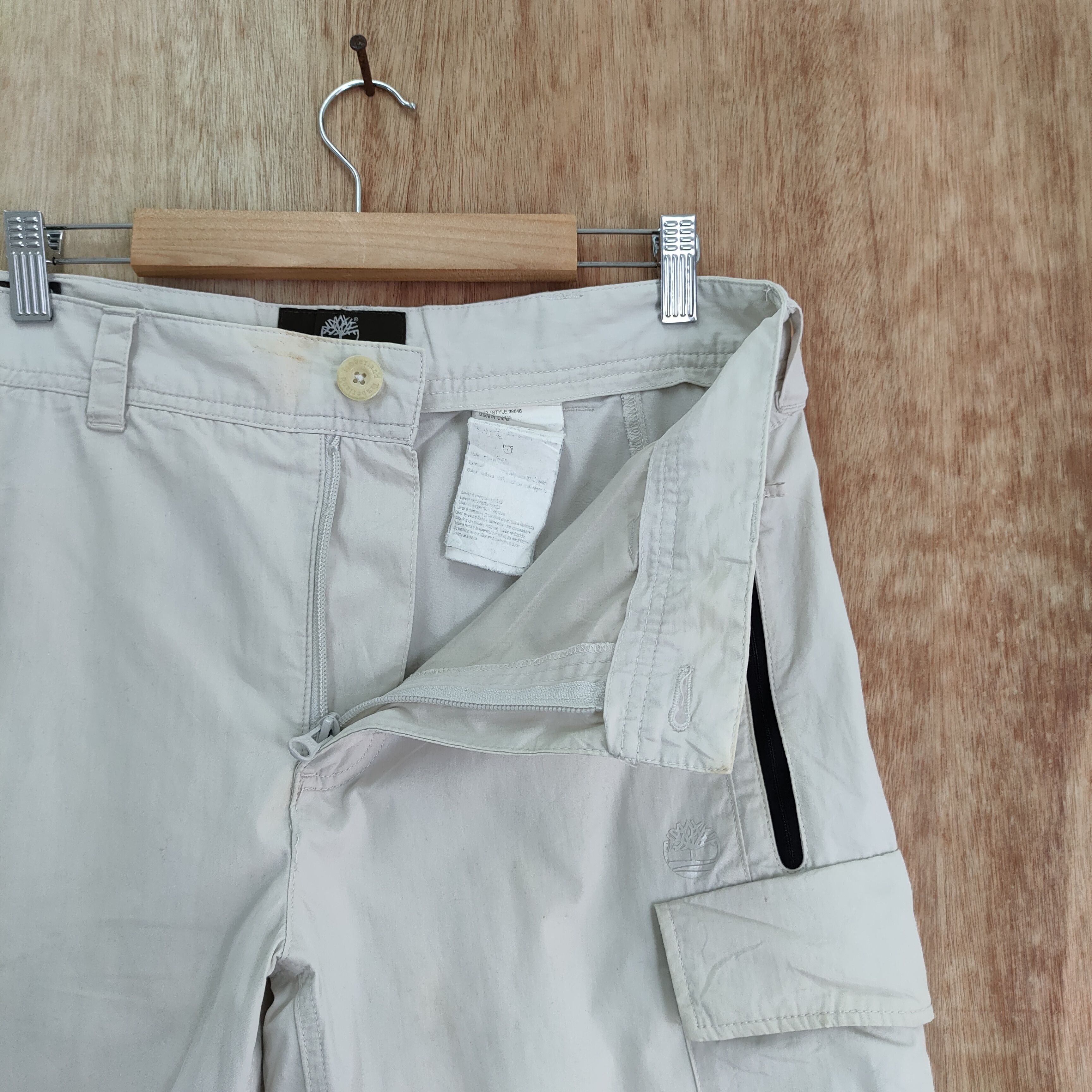Timberland × Vintage VINTAGE TIMBERLAND WHITE CARGO PANTS Size US 32 / EU 48 - 8 Thumbnail