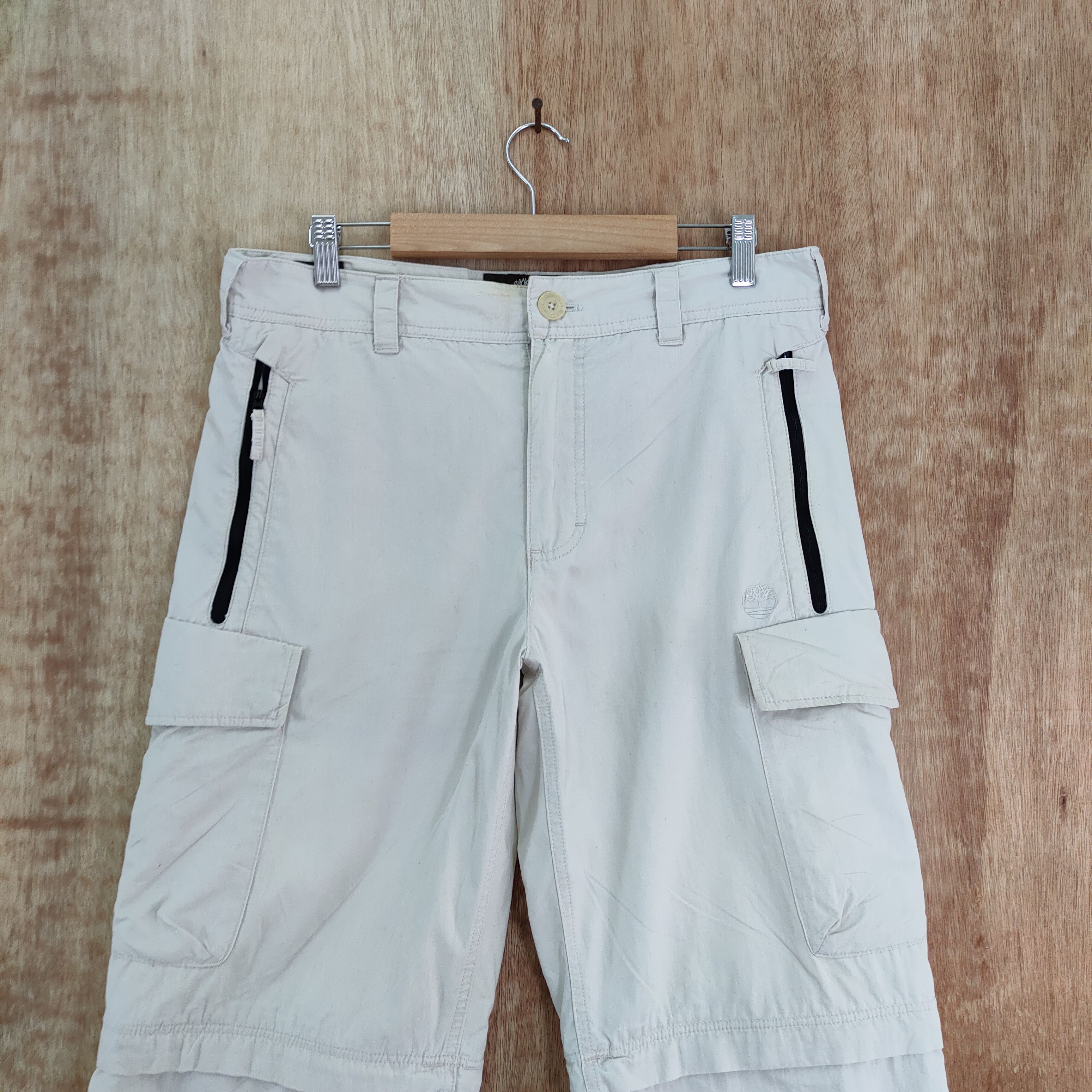 Timberland × Vintage VINTAGE TIMBERLAND WHITE CARGO PANTS Size US 32 / EU 48 - 2 Thumbnail