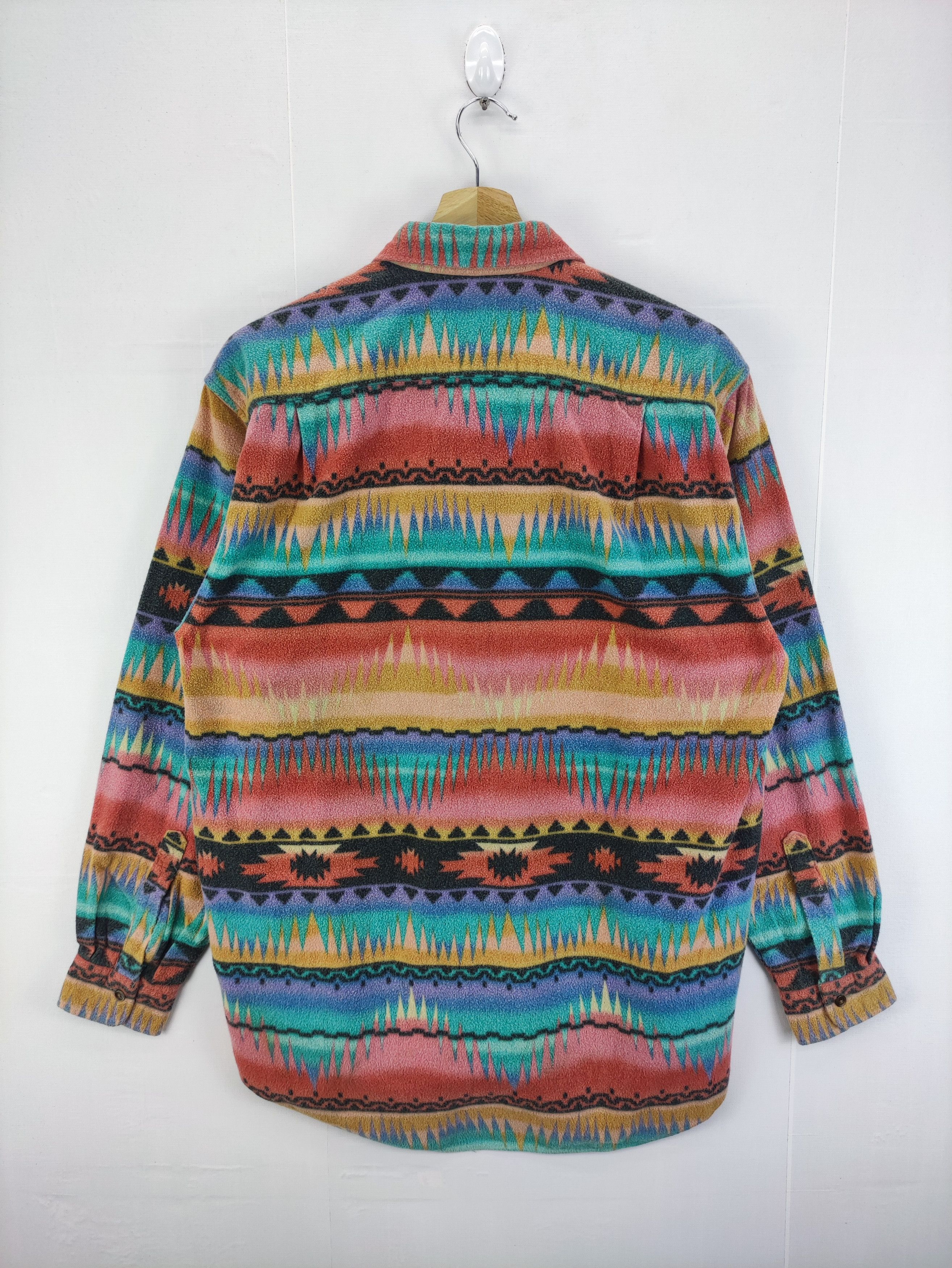 Japanese Brand Vintage Navajo Native Fleece Shirt Button Up Size US M / EU 48-50 / 2 - 4 Thumbnail