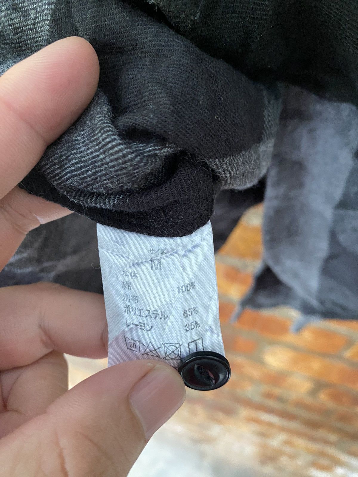 Number (N)ine Cross Black check wool blend Size US M / EU 48-50 / 2 - 9 Thumbnail