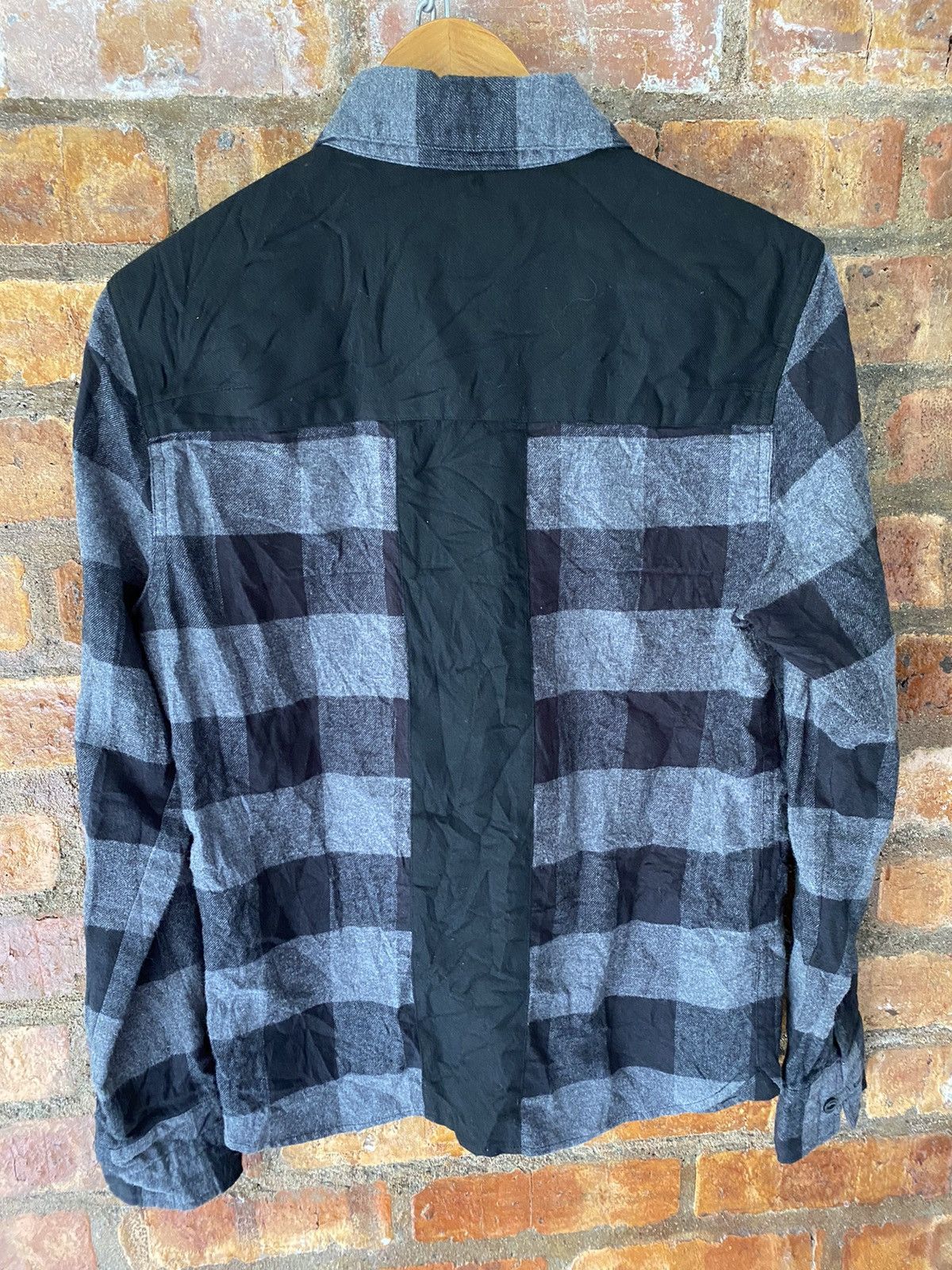 Number (N)ine Cross Black check wool blend Size US M / EU 48-50 / 2 - 6 Thumbnail