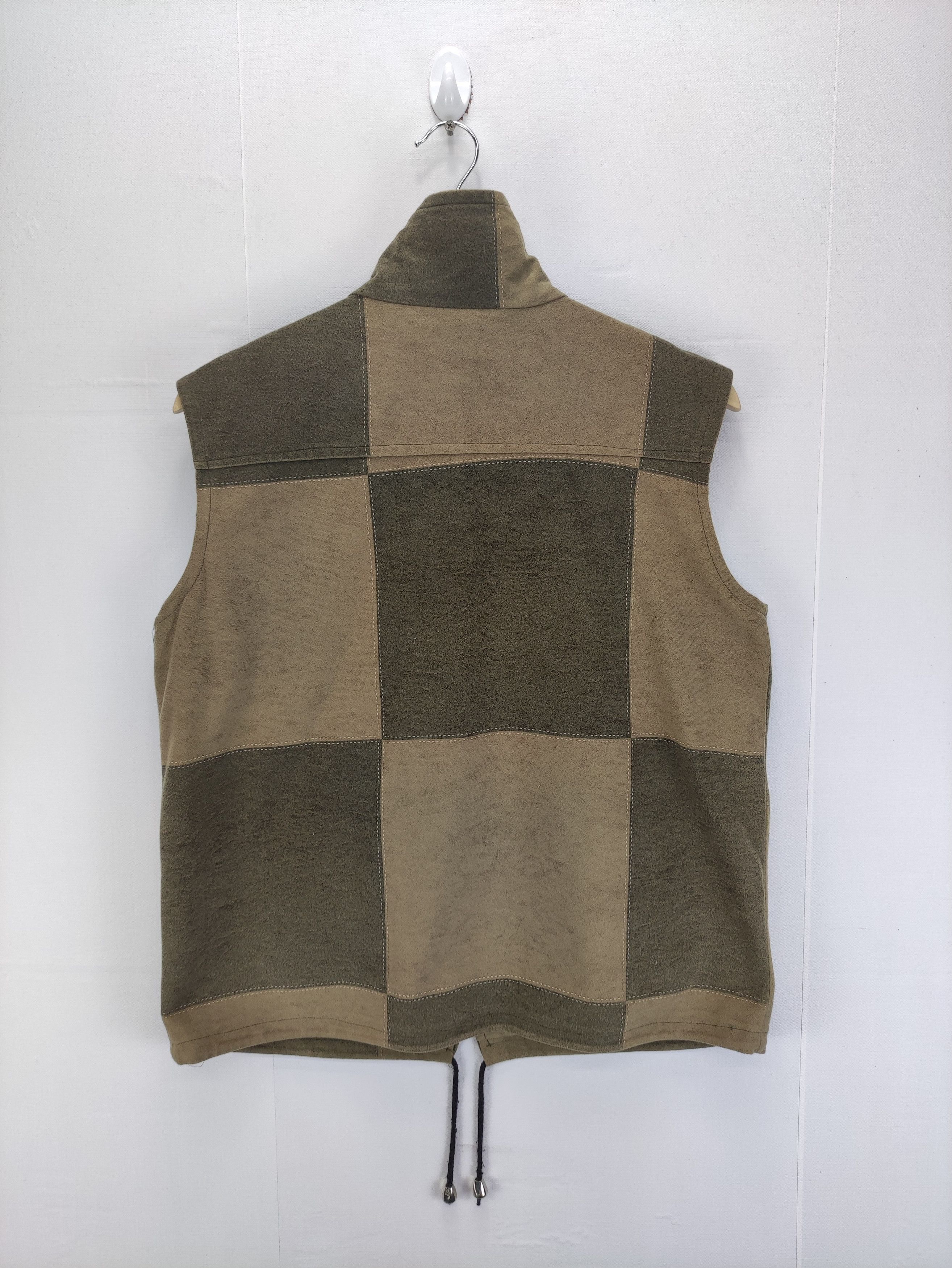 Japanese Brand Vintage Vest Zipper Patchwork Style By Unbrand Size US M / EU 48-50 / 2 - 5 Thumbnail