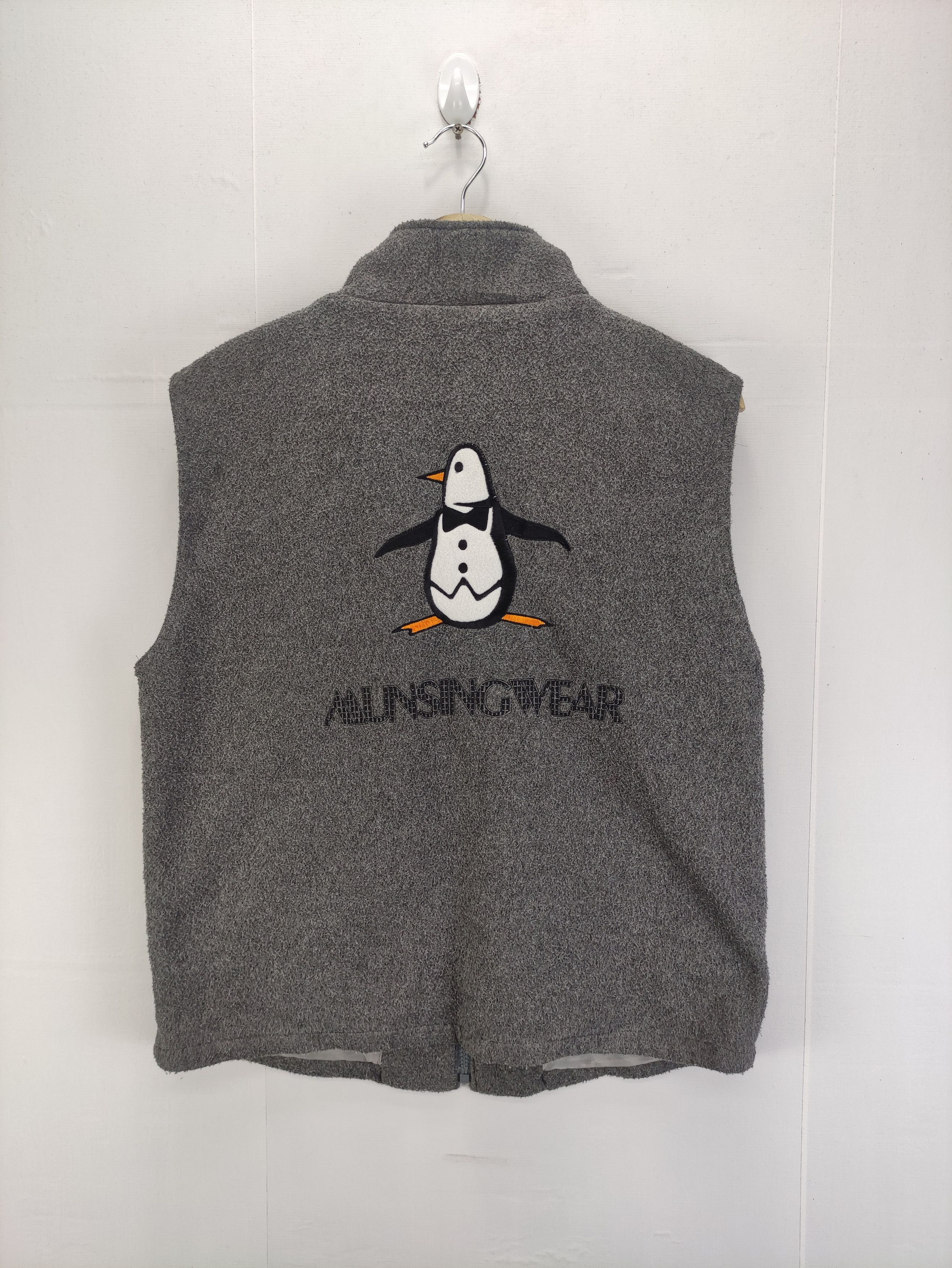 Japanese Brand Vintage Munsingwear Fleece Vest Zipper Size US M / EU 48-50 / 2 - 8 Thumbnail